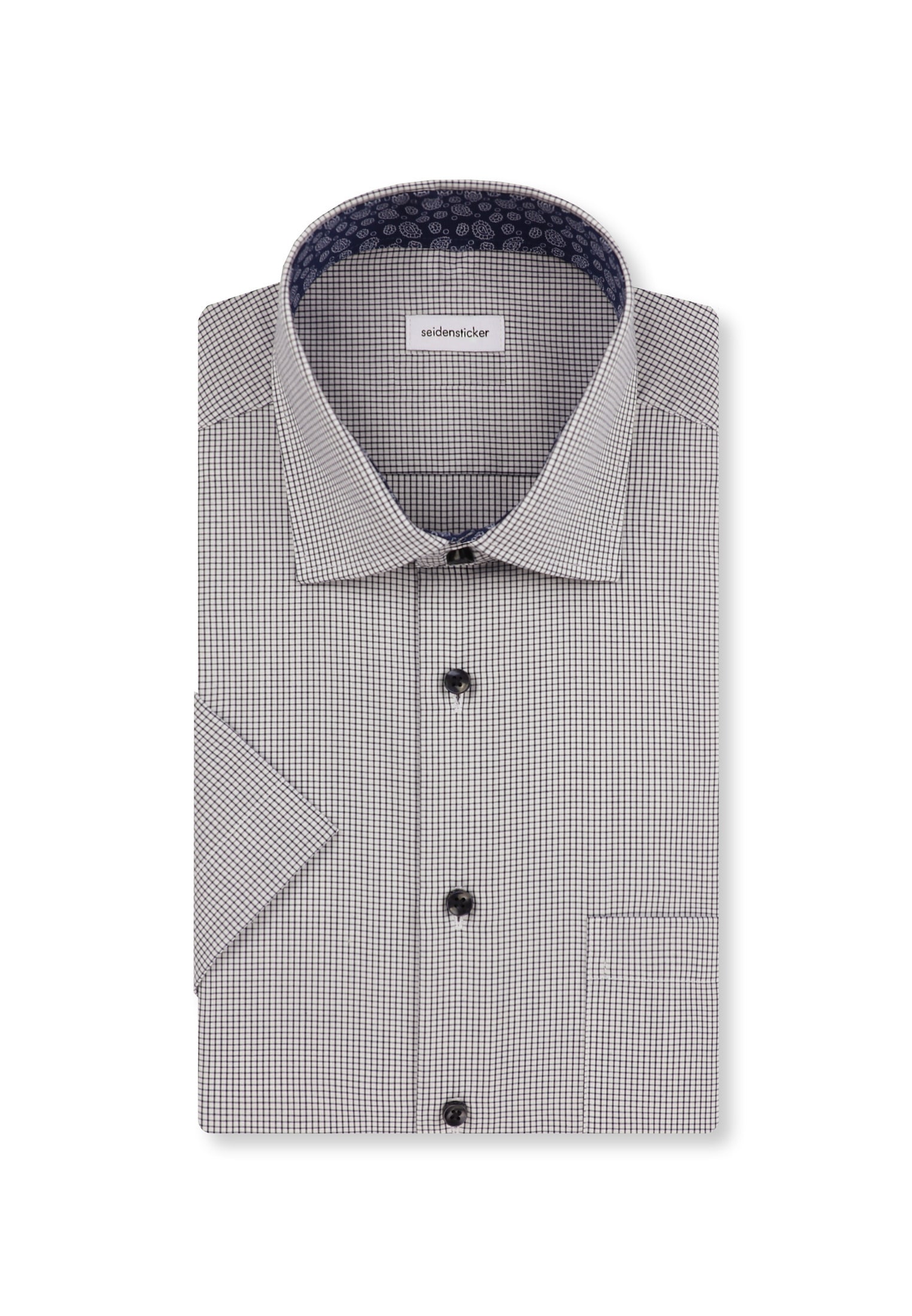 seidensticker Businesshemd »Regular« Regular 1/2 Kentkragen Karo