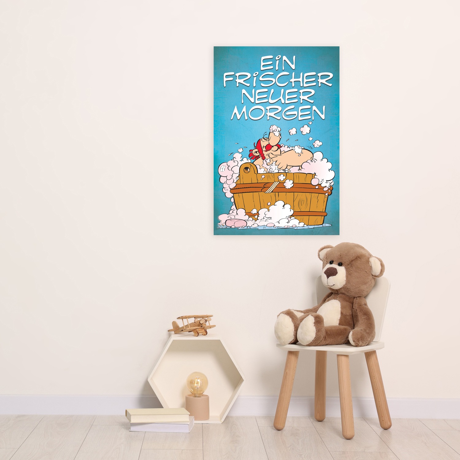 LuckyLinde Leinwandbild "Obelix Ein frischer neuer Morgen" Fantasy  Figuren günstig online kaufen