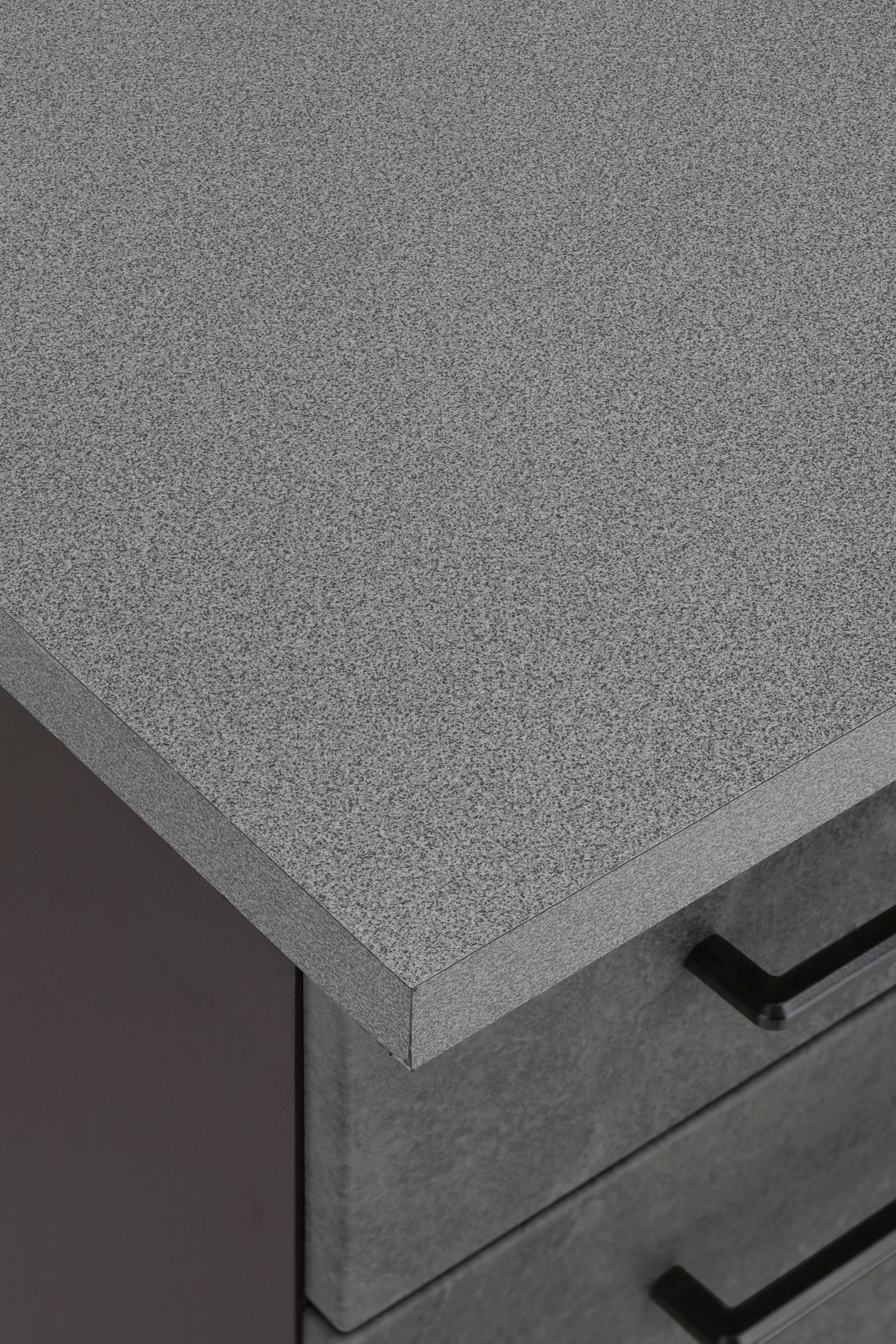 KOCHSTATION Küchenzeile »KS-Tulsa«, Breite 210 cm, schwarze Metallgriffe, hochwertige MDF Fronten