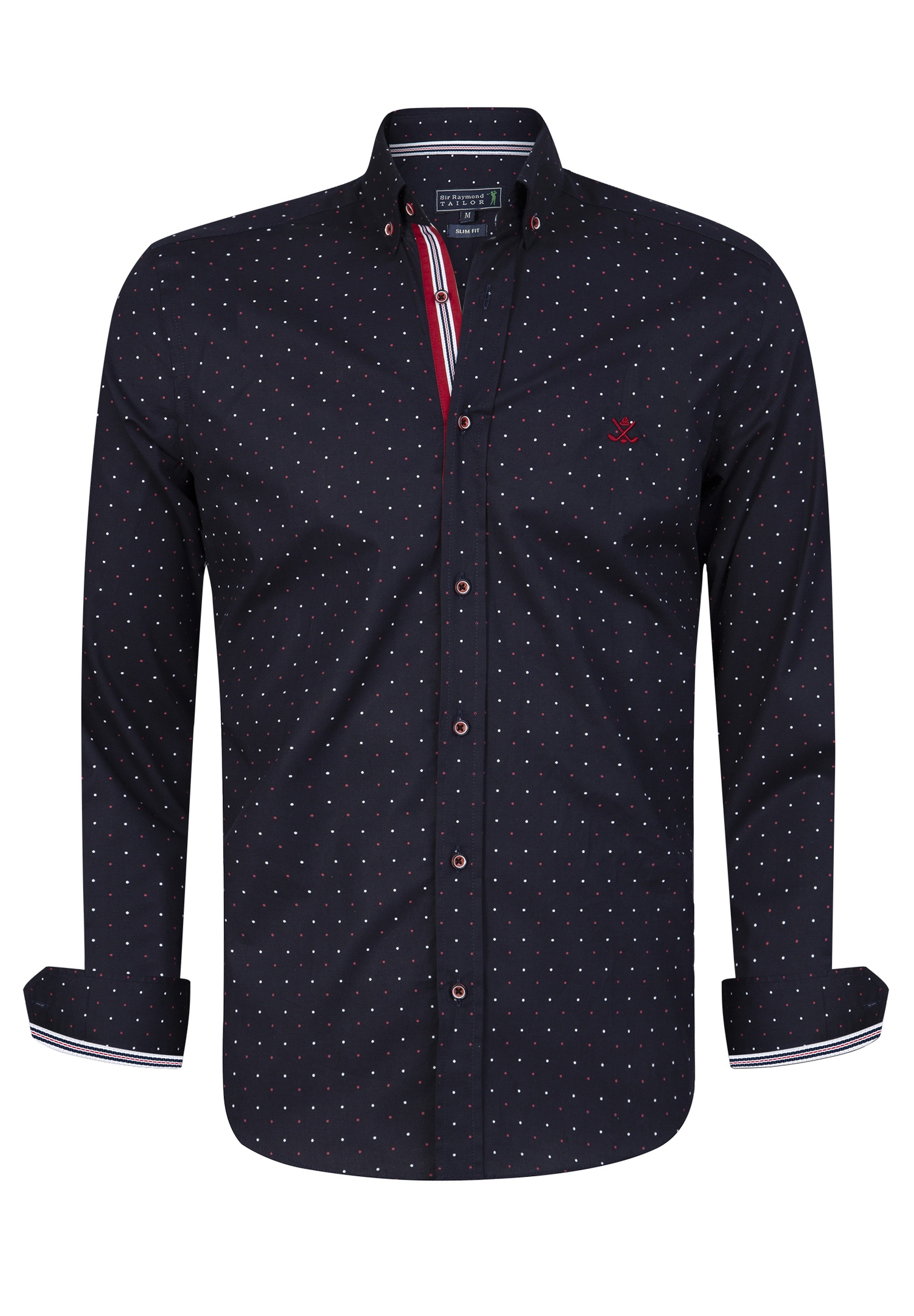 SIR RAYMOND TAILOR Langarmhemd »Risor«, in gepunktetem Design