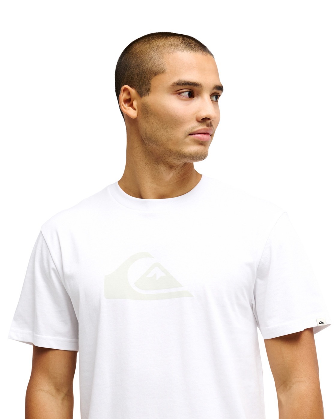 T-Shirt QUIKSILVER "Ev Comp Logo", Herren, Gr. XXL, weiß, Obermaterial: 70% Walkfrottier, 30% Walkfrottier;, Shirts T-Shirt 3