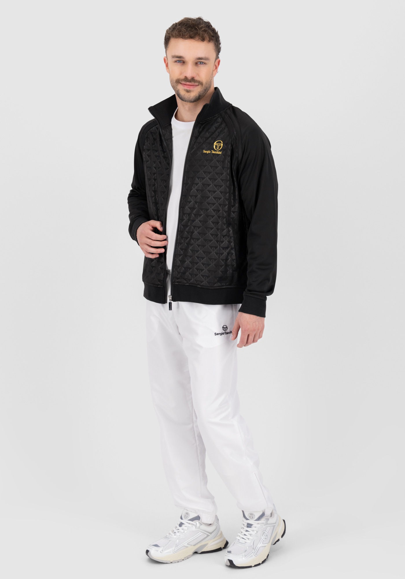 Sergio Tacchini Trainingsjacke »GHIBLI TT Herren«, ohne Kapuze, Trainingsjacke Herren, leichte Jacke, Retro, Sportjacke, Outdoor, Sale