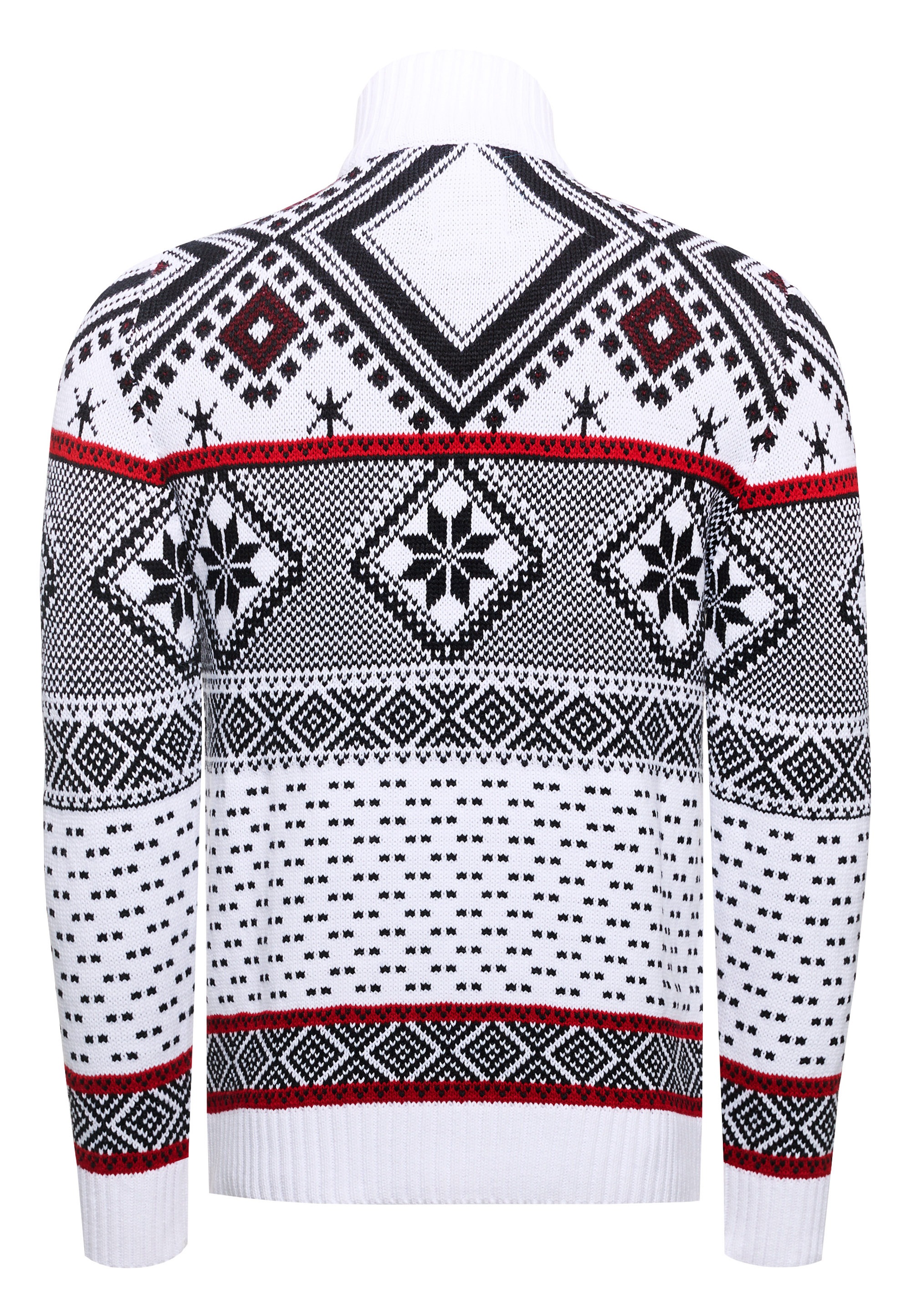 Rusty Neal Strickpullover, mit winterlichem Muster