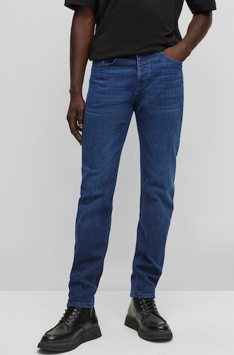 BC-P-1«, »Taber kaufen mit BAUR Regular-fit-Jeans ▷ ORANGE | Leder-Badge BOSS