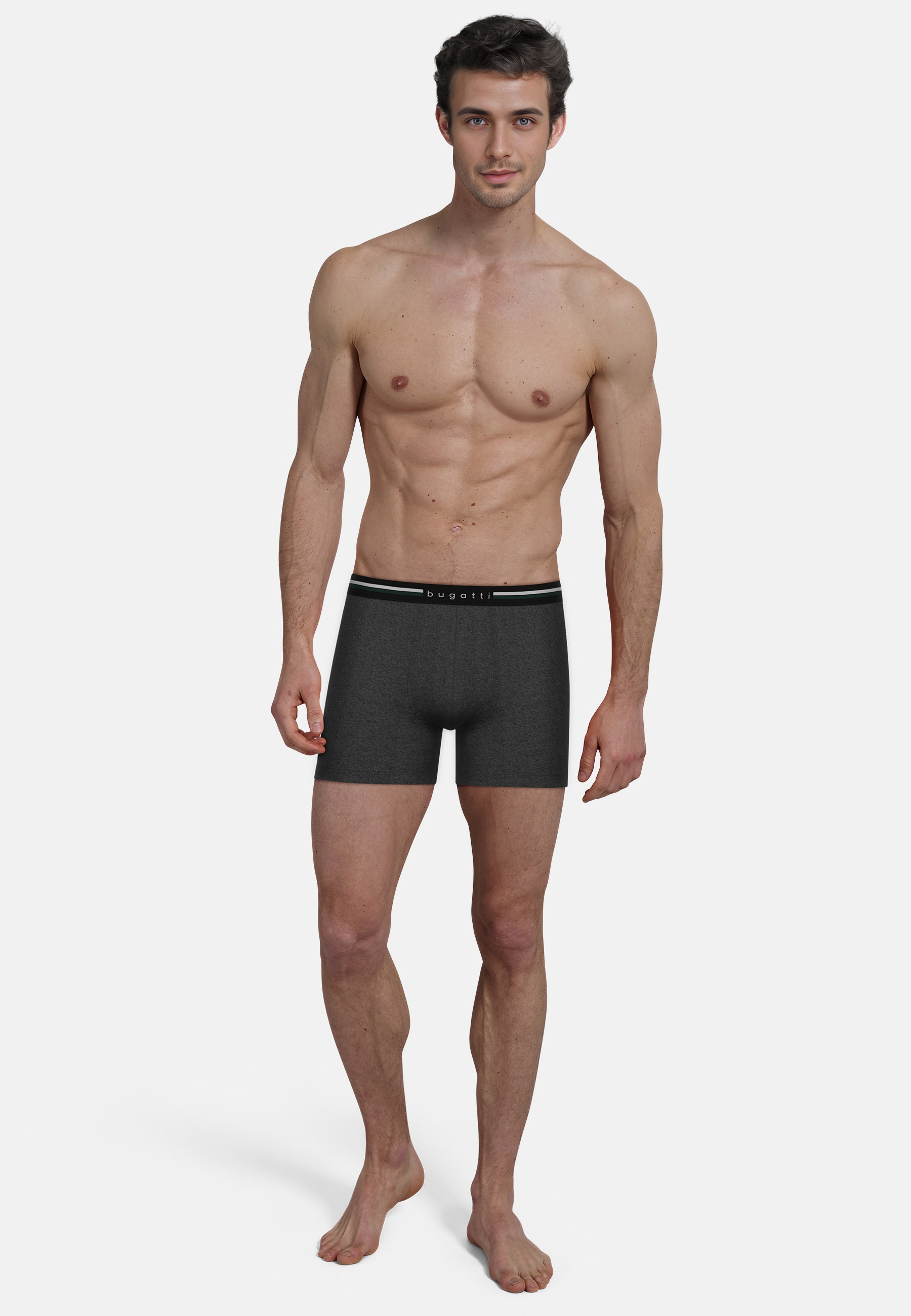 Thumbnail - bugatti Lange Unterhose "Neapel", (2er Pack), Mit elastischem Logobund