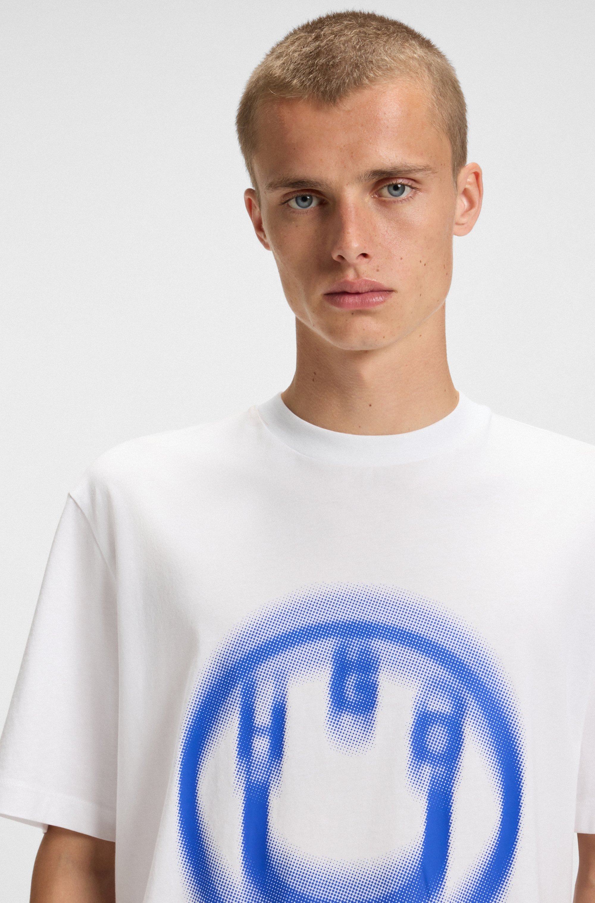 HUGO Blue T-Shirt "Nalax", mit Logo-Druck günstig online kaufen