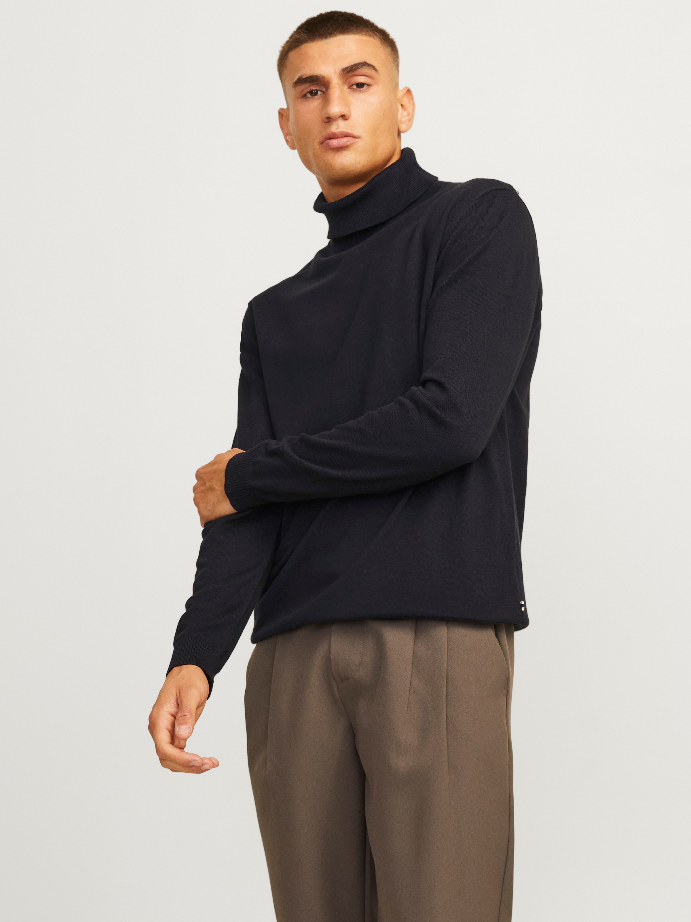 Jack & Jones Rollkragenpullover "JJEBASIC mit hohem Tragekomfort" Baumwolle günstig online kaufen