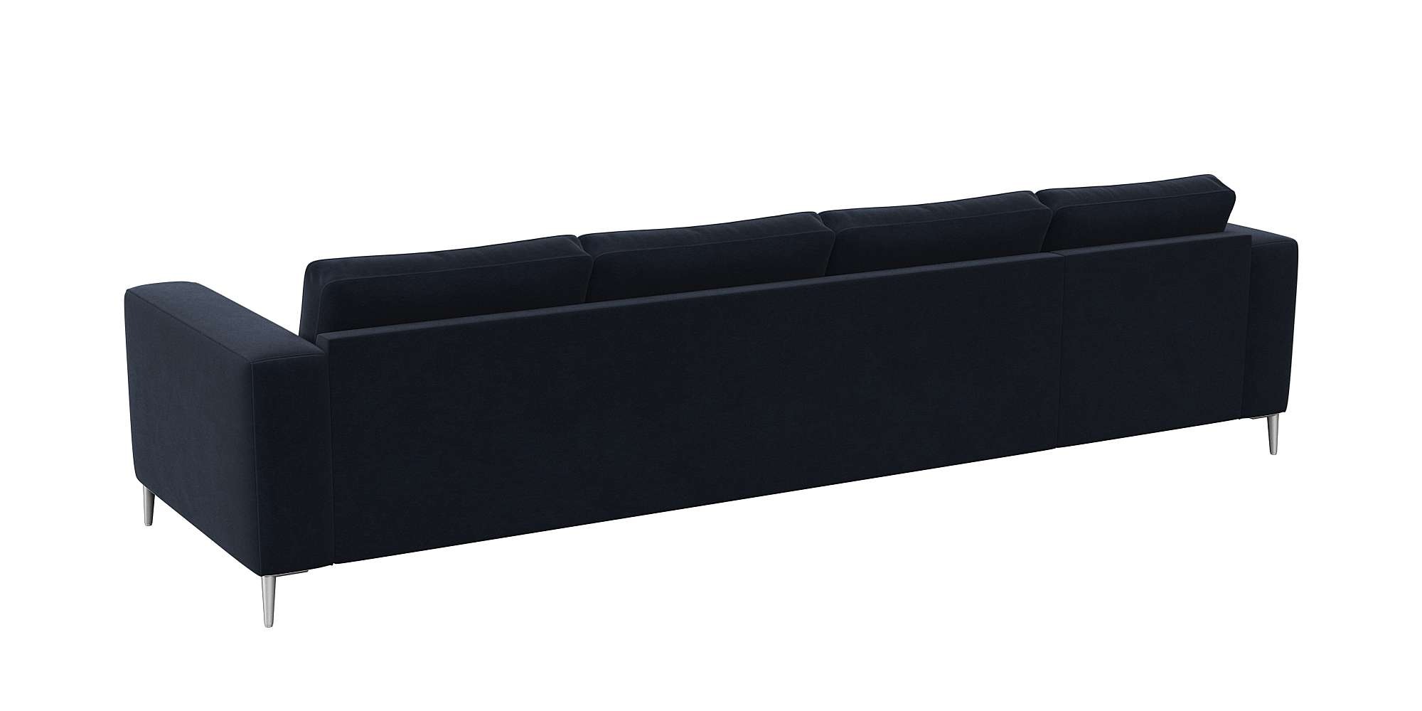 FLEXLUX Ecksofa »Fiore, super Sitzkomfort durch Kaltschaum im Sitz, L-Form«, breite Armlehnen, Füße Alu