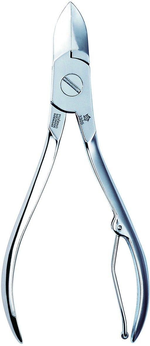 PFEILRING Nagelzange, silber, Stahl, L:11cm, Nagelschneider, Sauber kürzen ohne zu quetschen, auch für stark verhornte Nägel.