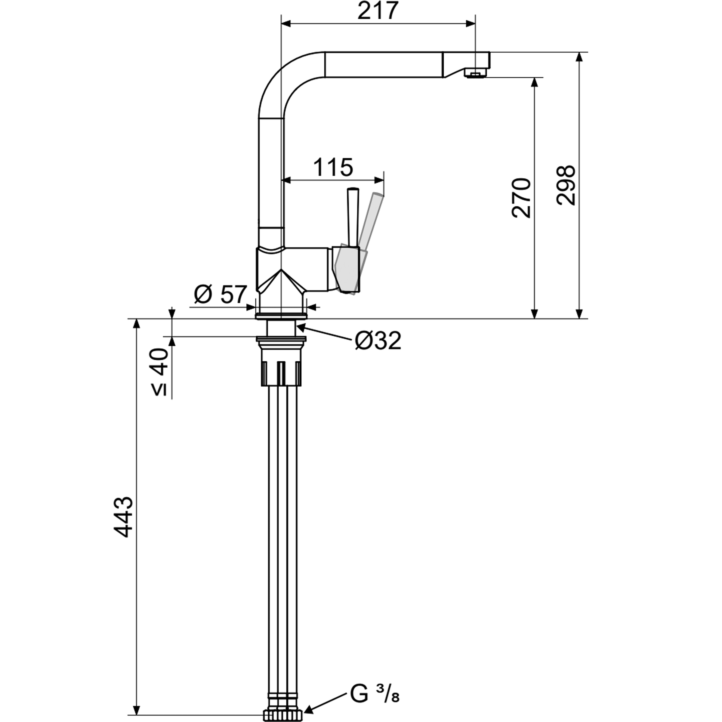 STIEBEL ELTRON Küchenarmatur »Wasserhahn Küche MAE-B«