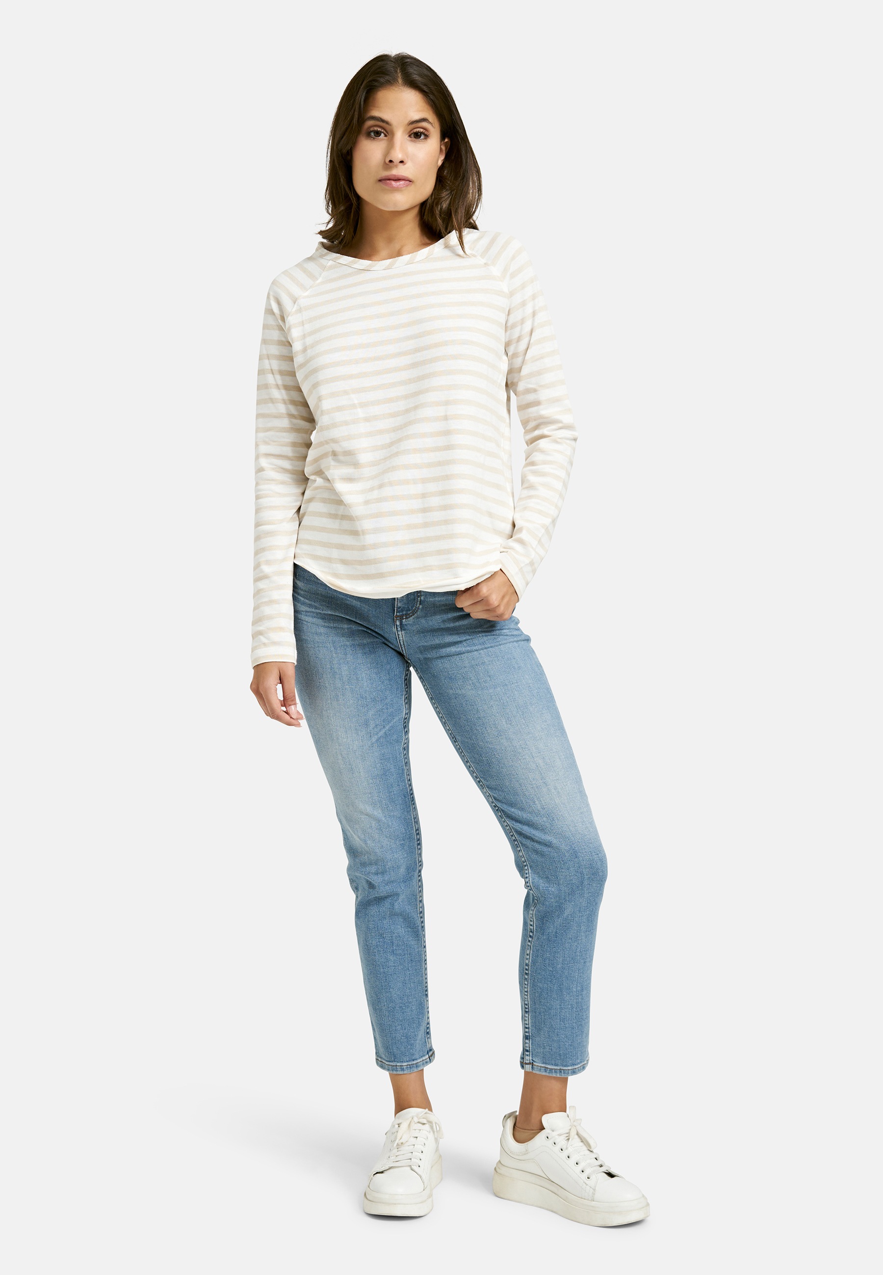 Smith & Soul Rundhalsshirt, mit offenen Kanten