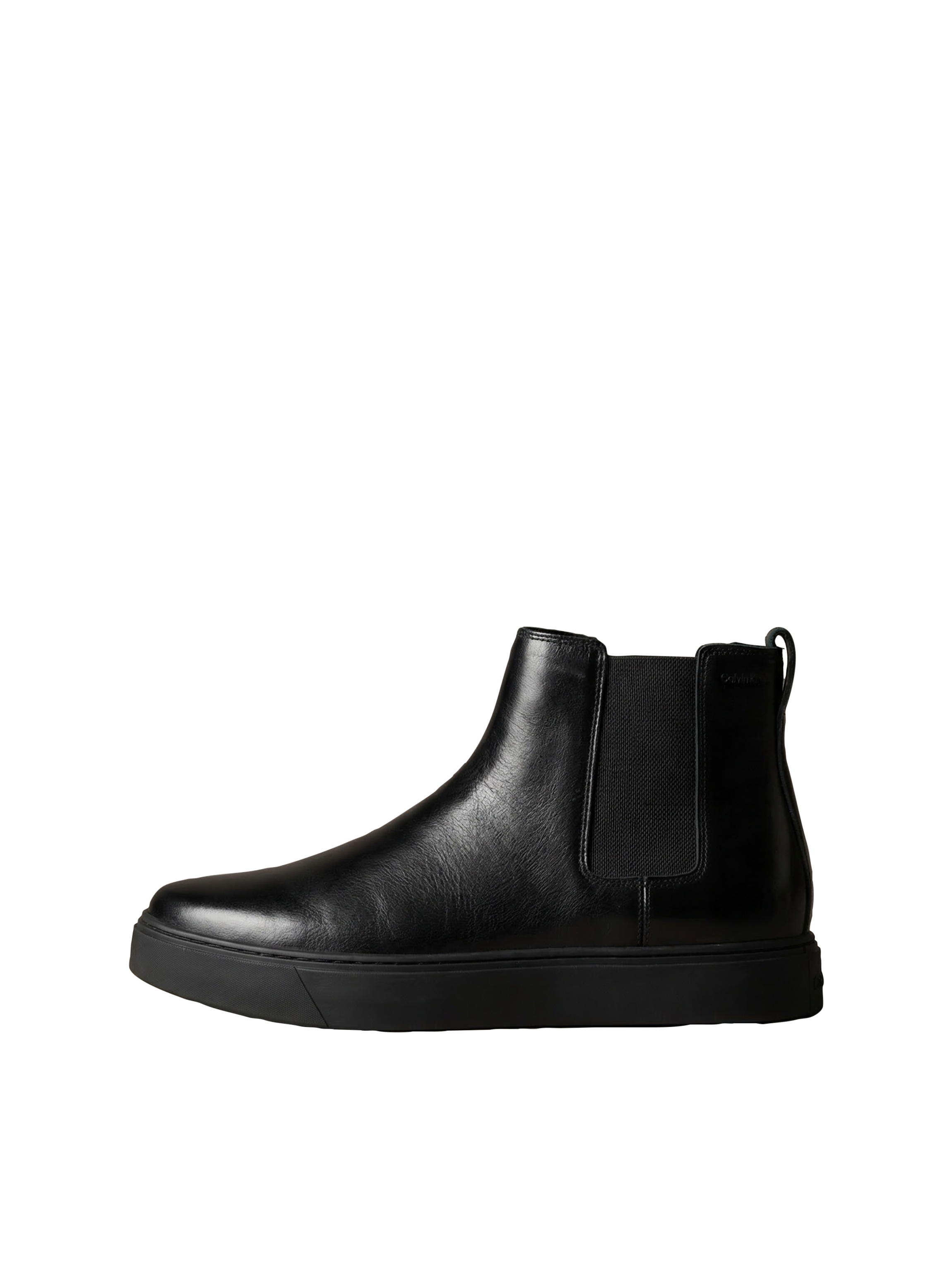 Calvin Klein Chelseaboots »HYBRID CLEAN CHELSEA WAX LTH«  Plateauboots, Stiefelette mit elastischen Stretcheinsätzen