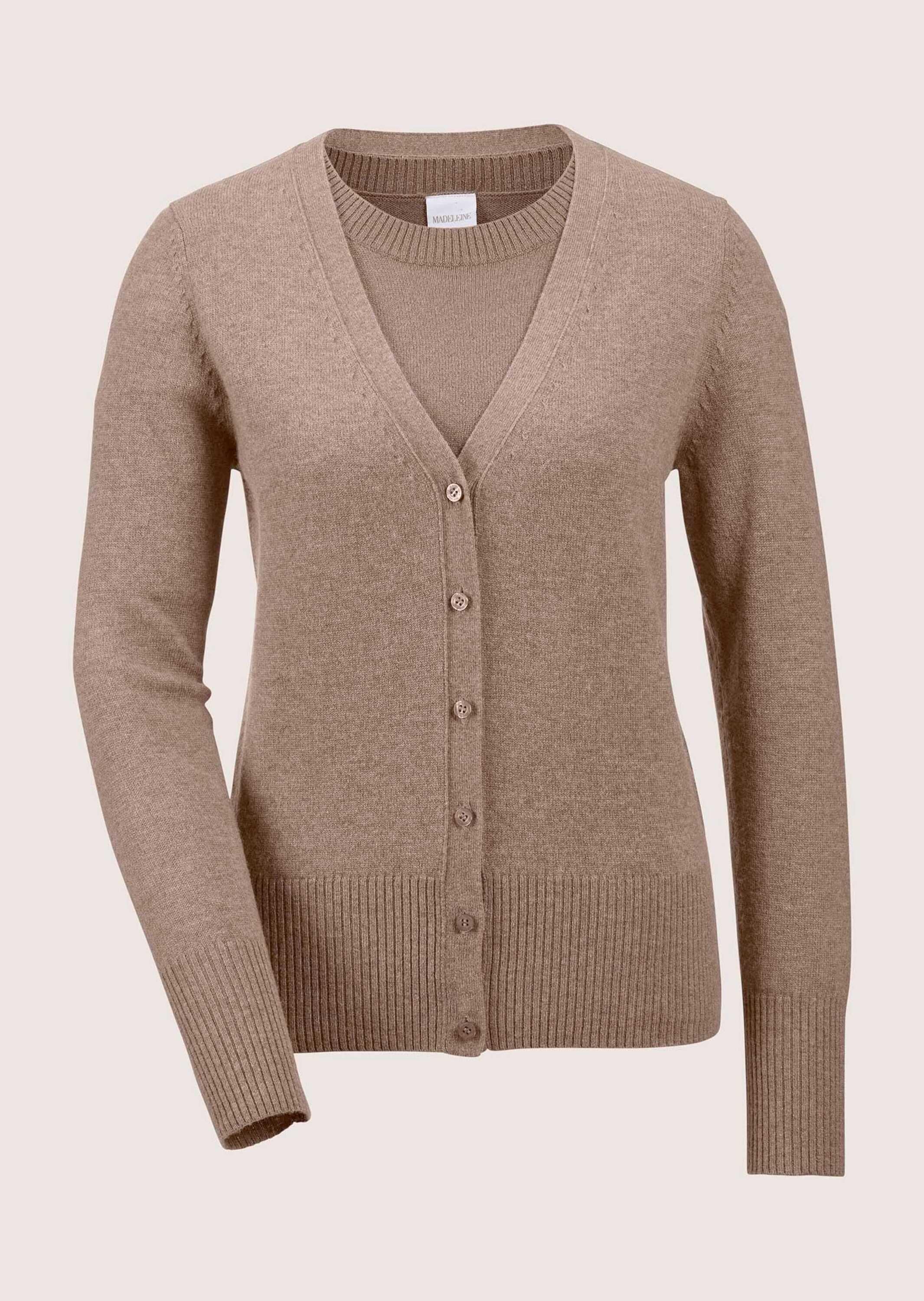 MADELEINE 2-in-1-Strickjacke "Twinset Elegantes Twinset aus Schurwolle-Kasc günstig online kaufen