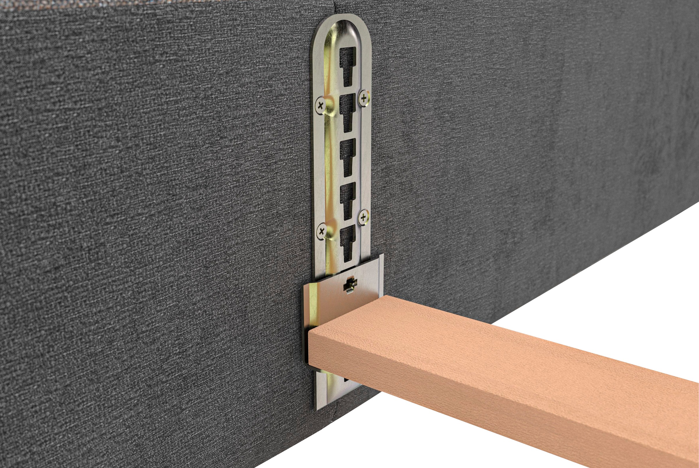 Places of Style Polsterbett »Priora«, auch in NaturLEDER, Cord, belastbar bis 280kg, auch Überlänge 220 cm