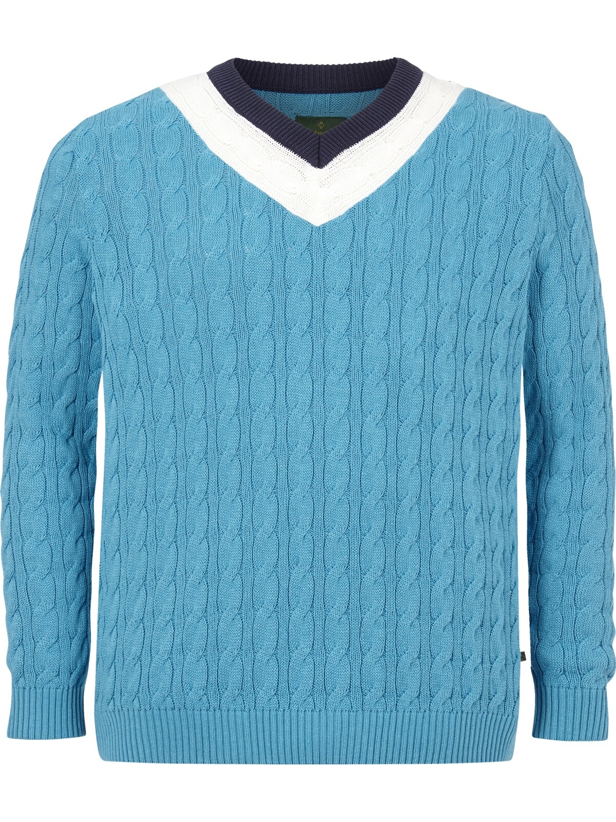 Charles Colby Strickpullover "Pullover EARL HAILY" 1 Stk. im stylischen Zop günstig online kaufen