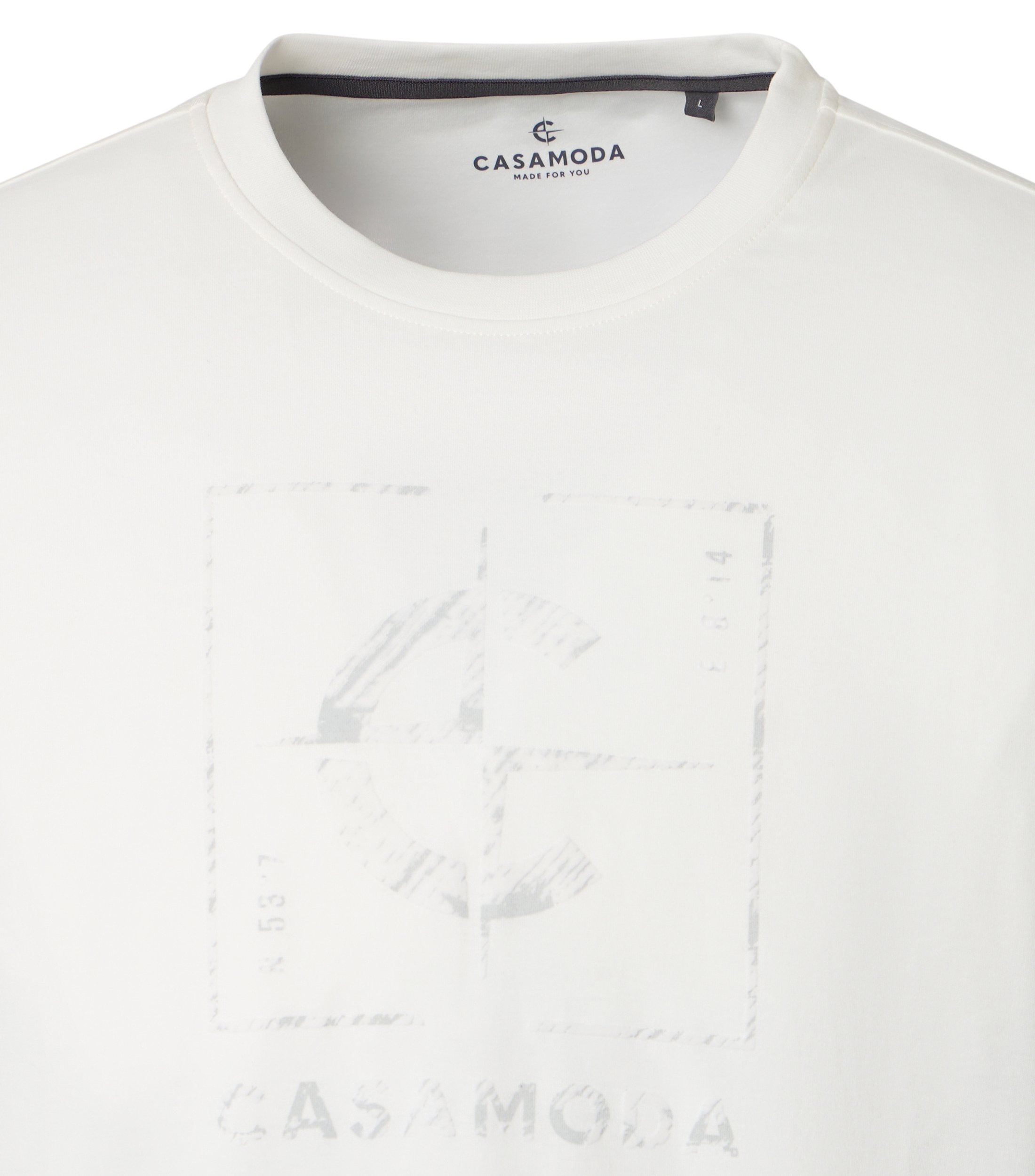 CASAMODA Langarmshirt »CASAMODA T-Shirt Langarm uni«