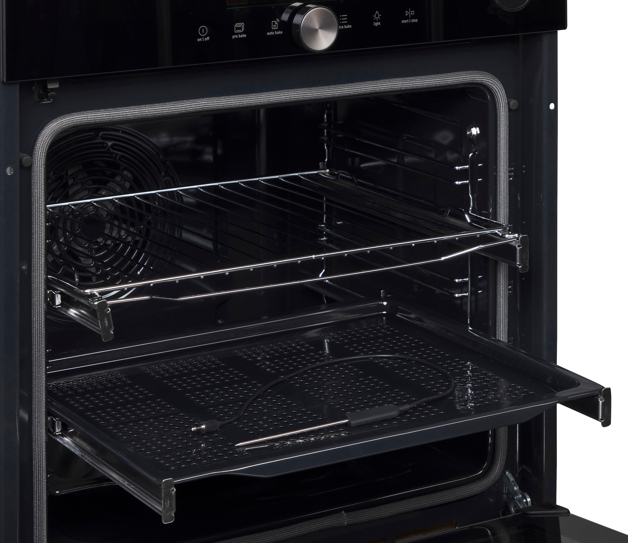 GORENJE Pyrolyse Backofen  »BPSA6747DGWI«, mit 2-fach-Teleskopauszug, Pyrolyse-Selbstreinigung, AirFry-Funktion
