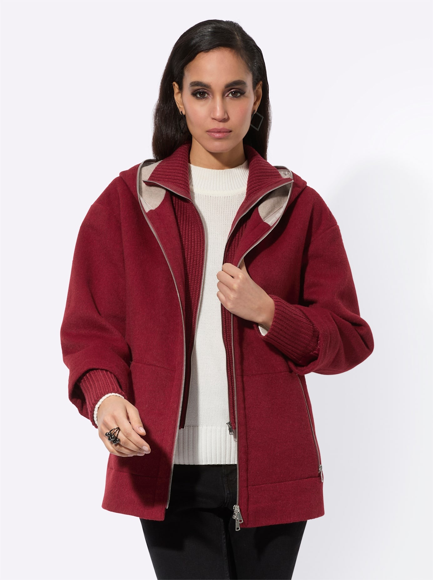MANISA Langjacke, mit Kapuze günstig online kaufen