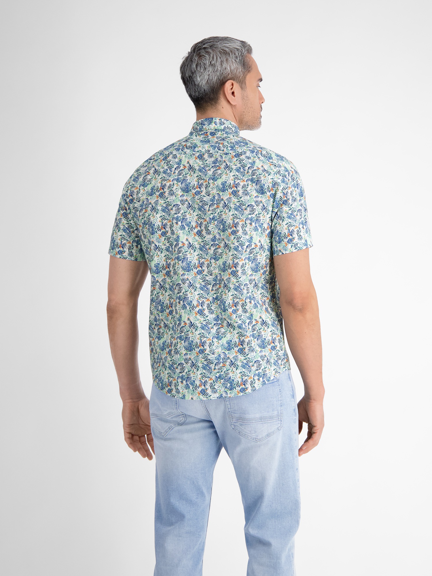 LERROS Kurzarmhemd "LERROS Herren Sommerhemd, floral bedruckt" günstig online kaufen