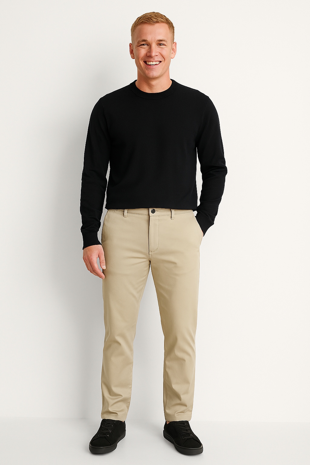Jack & Jones Chinos "JPSTOLLIE JJDAVE CHINO" Säume zum Umschlagen günstig online kaufen
