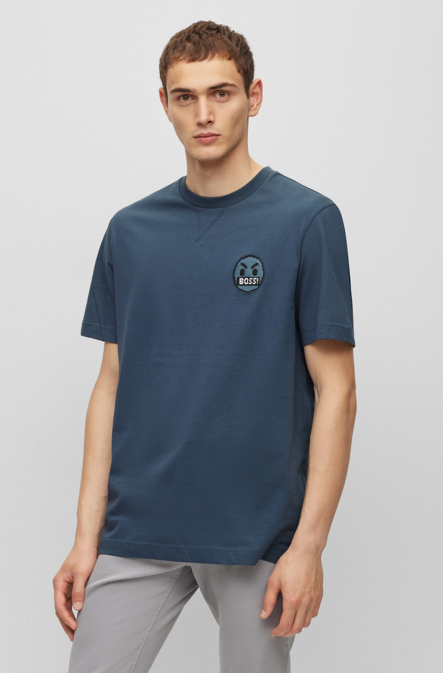 BOSS ORANGE T-Shirt »Teglitchlogo«, mit Boss Label auf der Brust ▷ kaufen |  BAUR