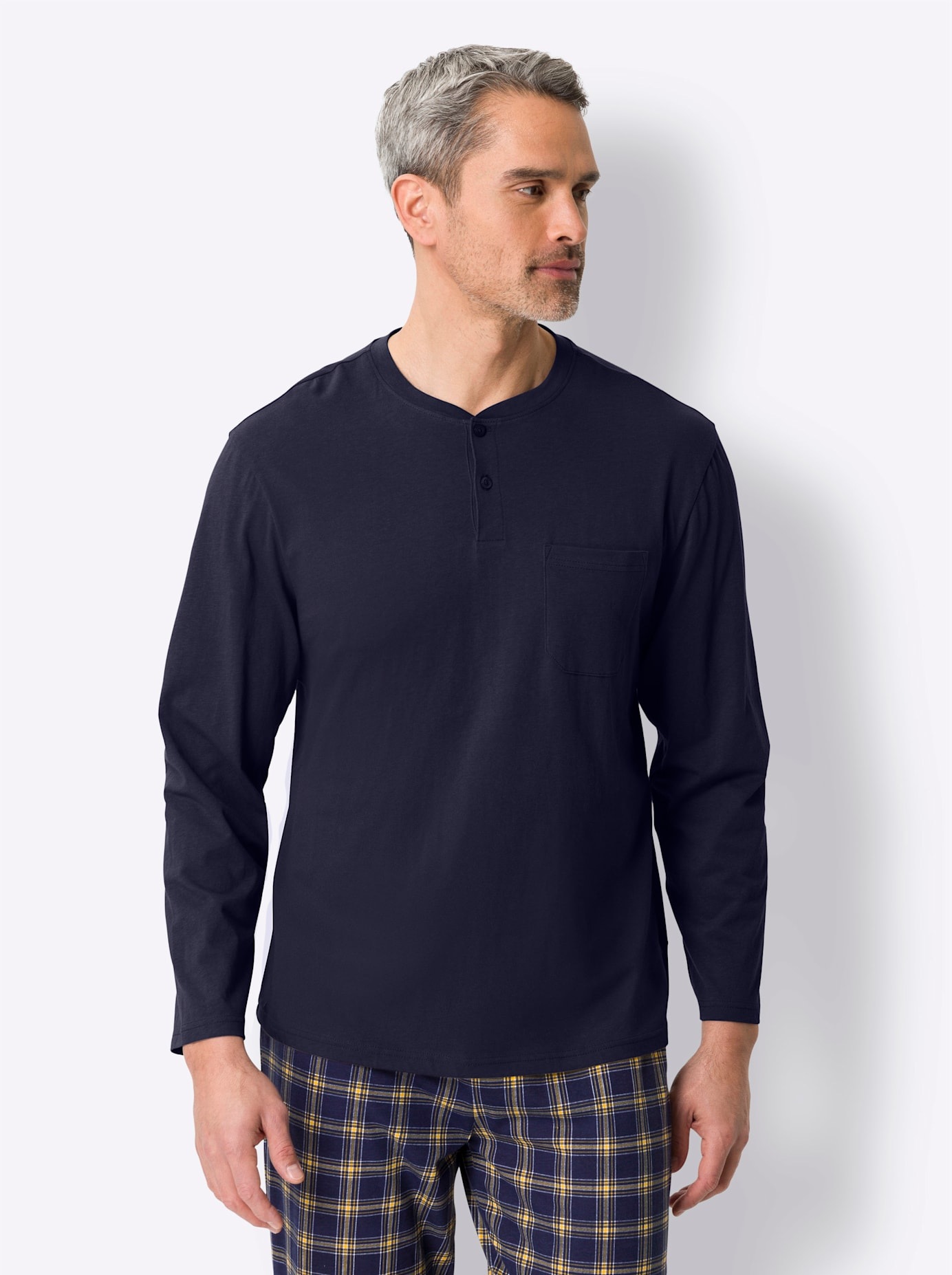 Langarmshirt "Schlafanzug-Shirt" 1 Stk. günstig online kaufen