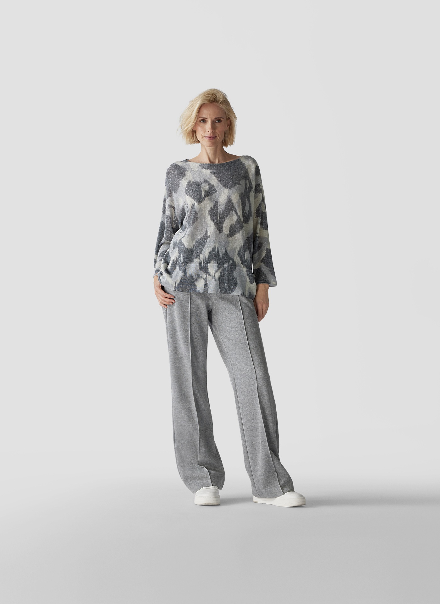 LeComte Strickpullover »LeComte Pullover mit Animal-Print und Kordelzugdetails«