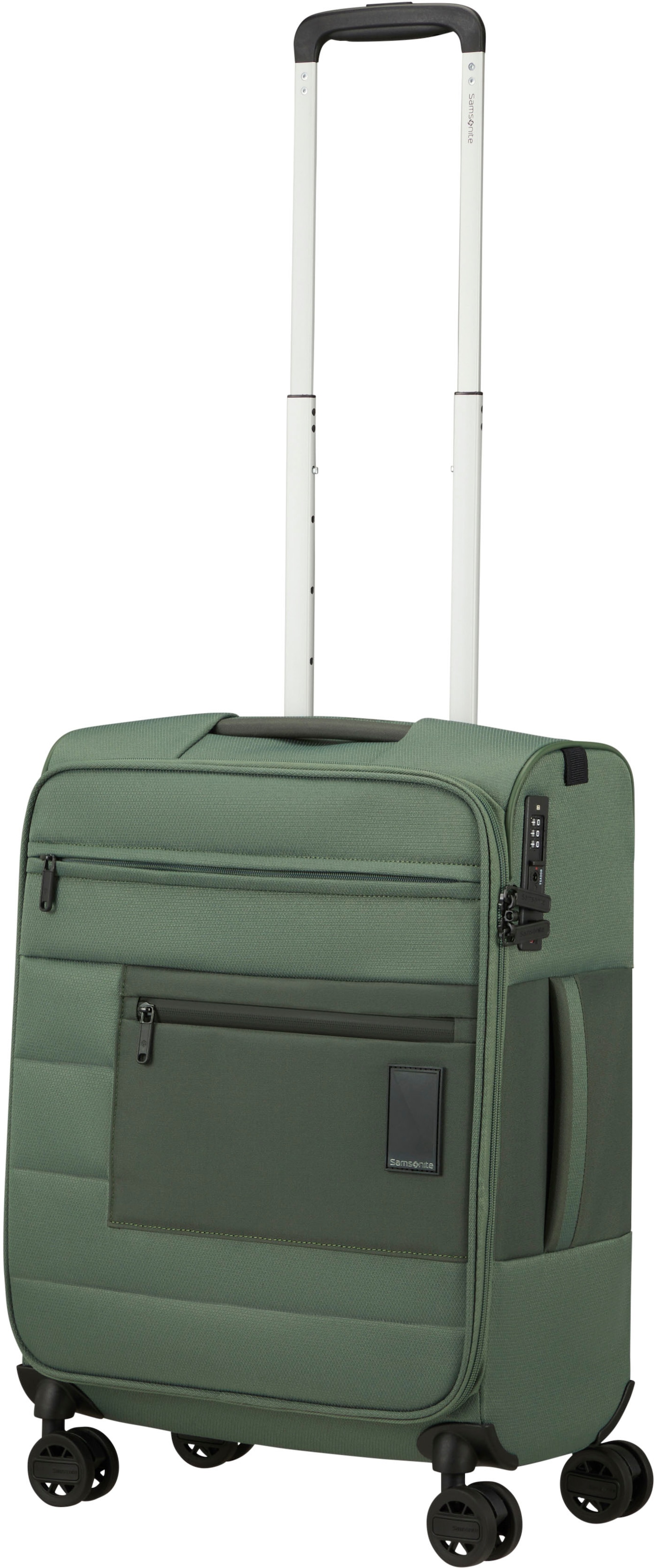 Samsonite Weichgepäck-Trolley »Vacay, pistachio green, 55 cm«, 4 Rollen, Handgepäck-Koffer Reisegepäck Reisekoffer TSA-Zahlenschloss