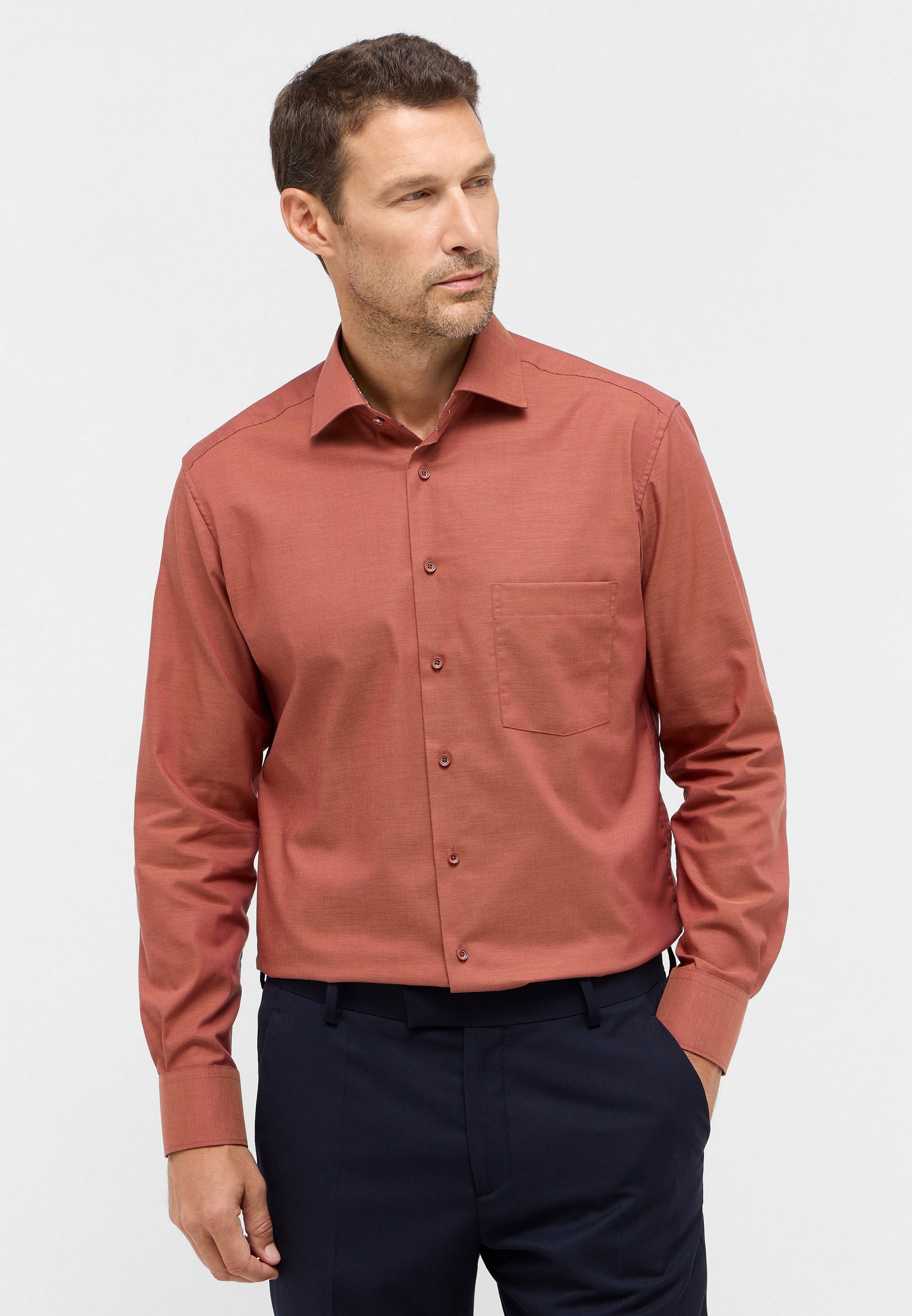 Eterna Langarmhemd "MODERN FIT", NON IRON (bügelfrei) günstig online kaufen
