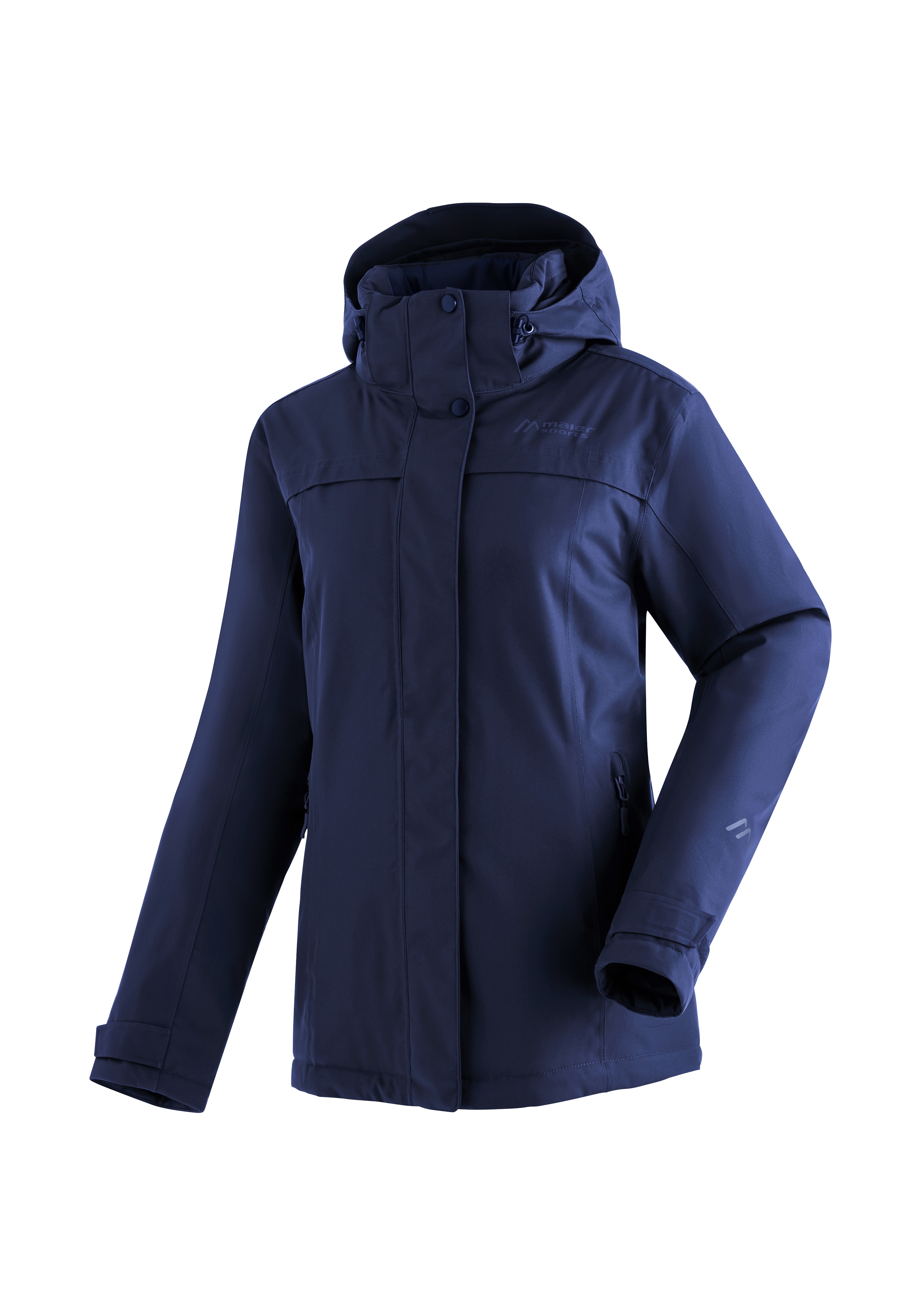 Maier Sports "Lisbon" warme Damen Jacke, wattierte Regenjacke, wasserdicht + atmungsaktiv