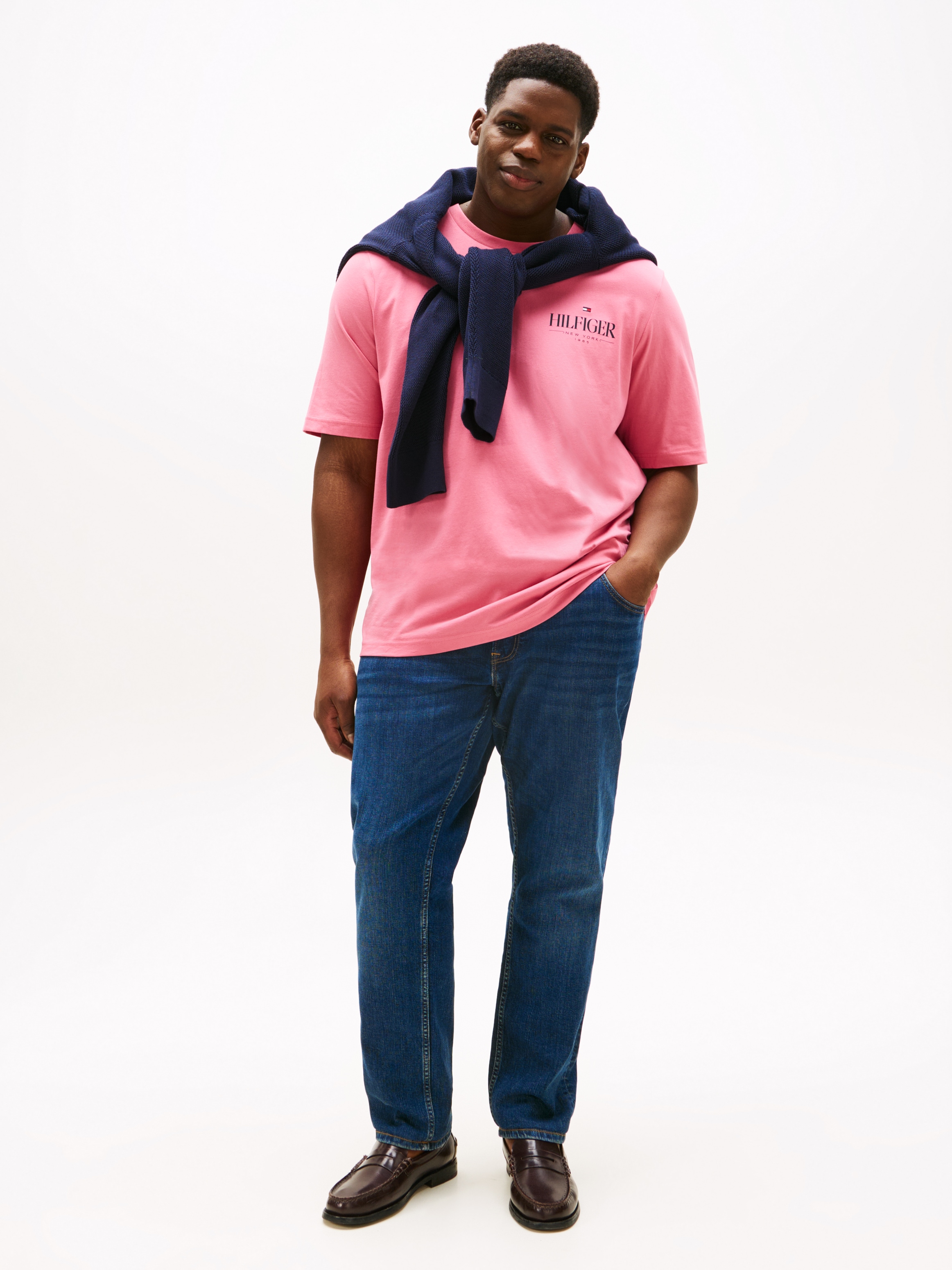 Tommy Hilfiger Big & Tall T-Shirt »BT-HILFIGER STACK TEE-B«, Große Größen