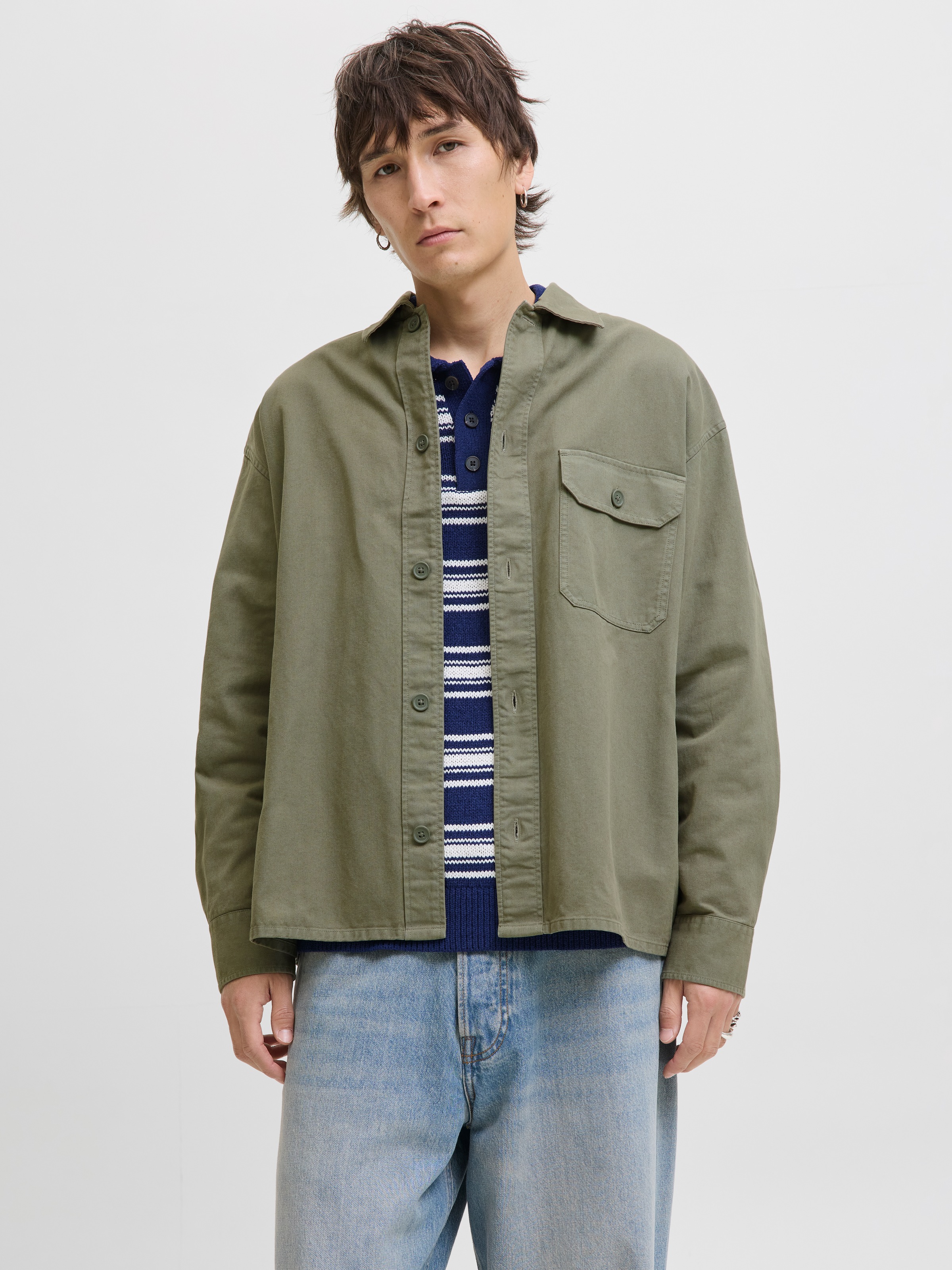 Jack & Jones Langarmhemd "JJEDOVER OVERSHIRT LS SN" günstig online kaufen