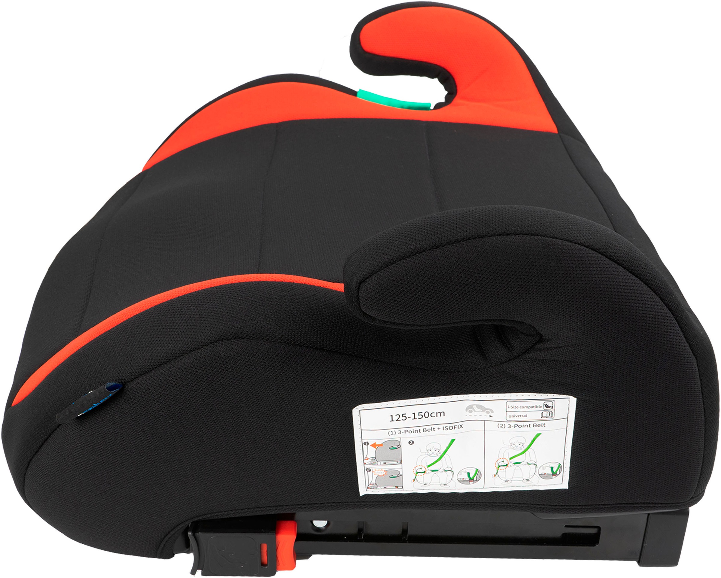 Petex Kindersitzerhöhung »Max Plus«, Befestigung mit ISOFIX-Befestigung & 3-Punkt-Gurt des Fahrzeugs