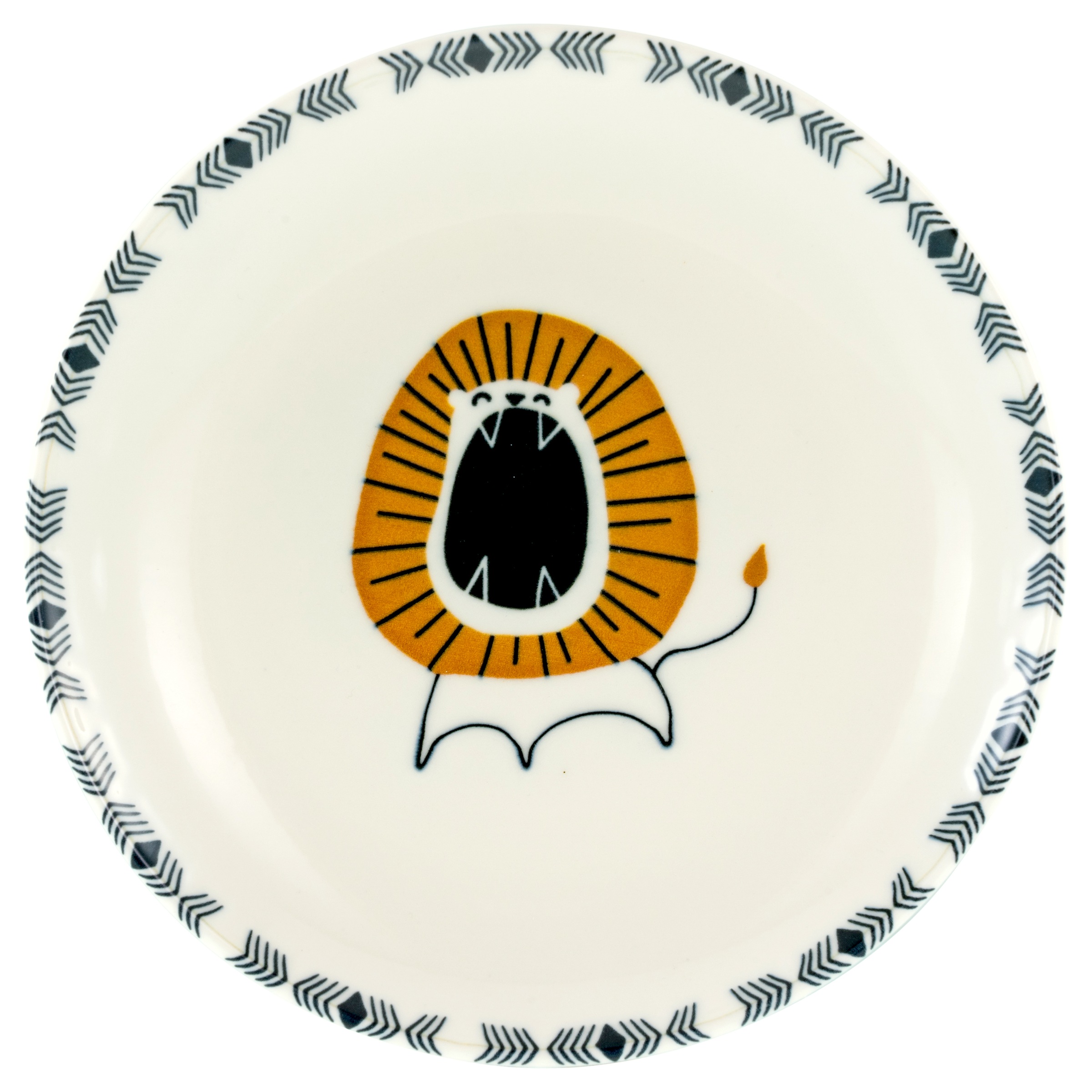 CreaTable Teller-Set »Safari, Teller 21 cm, 4-tlg.« Teller Set, Tierabbildungen, Nordische Ästhetik