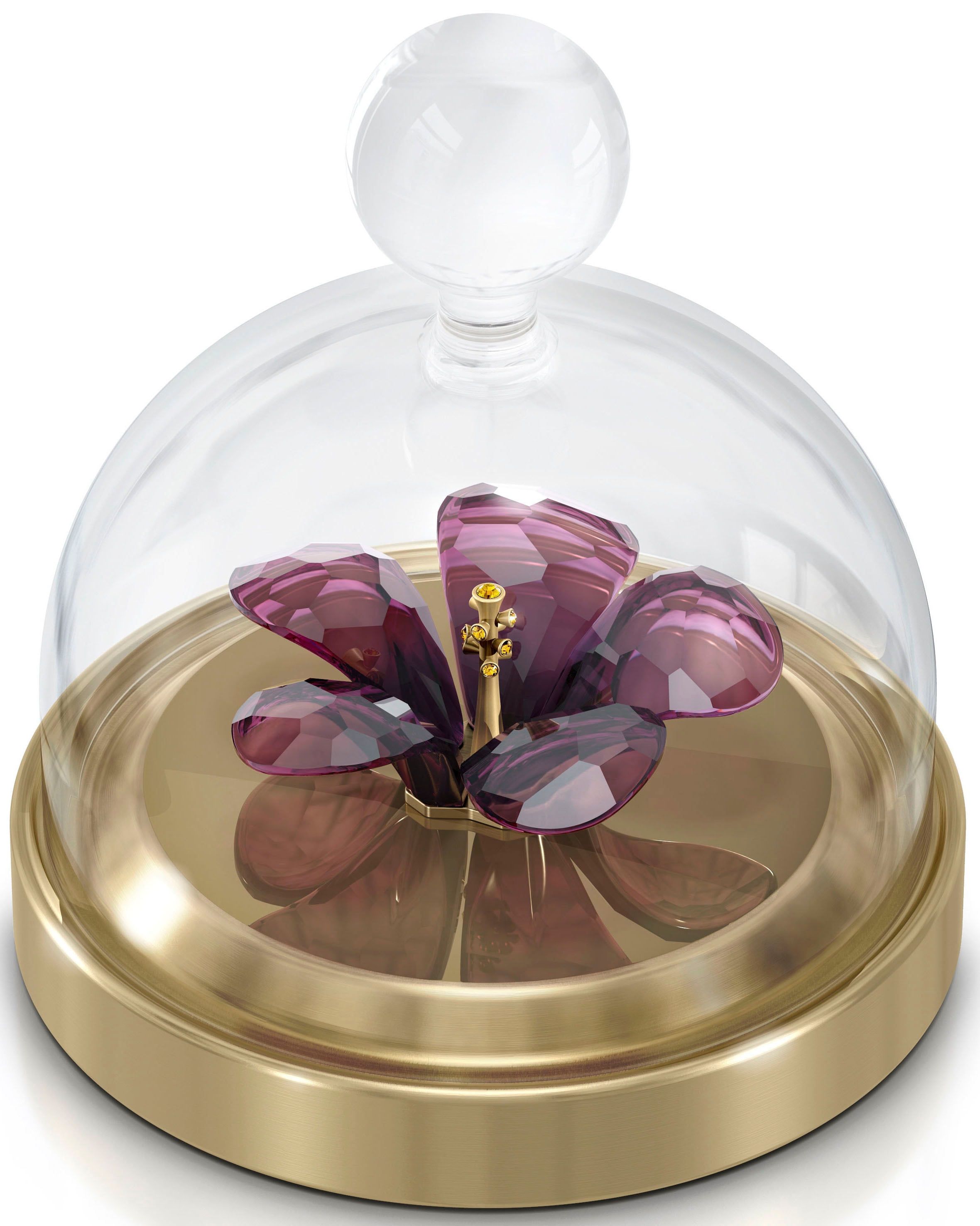 5619224«, Swarovski Blume Dekoobjekt »Kristallfigur Hibiskus BAUR Tales Garden | Kristall Swarovski® Glasglocke,