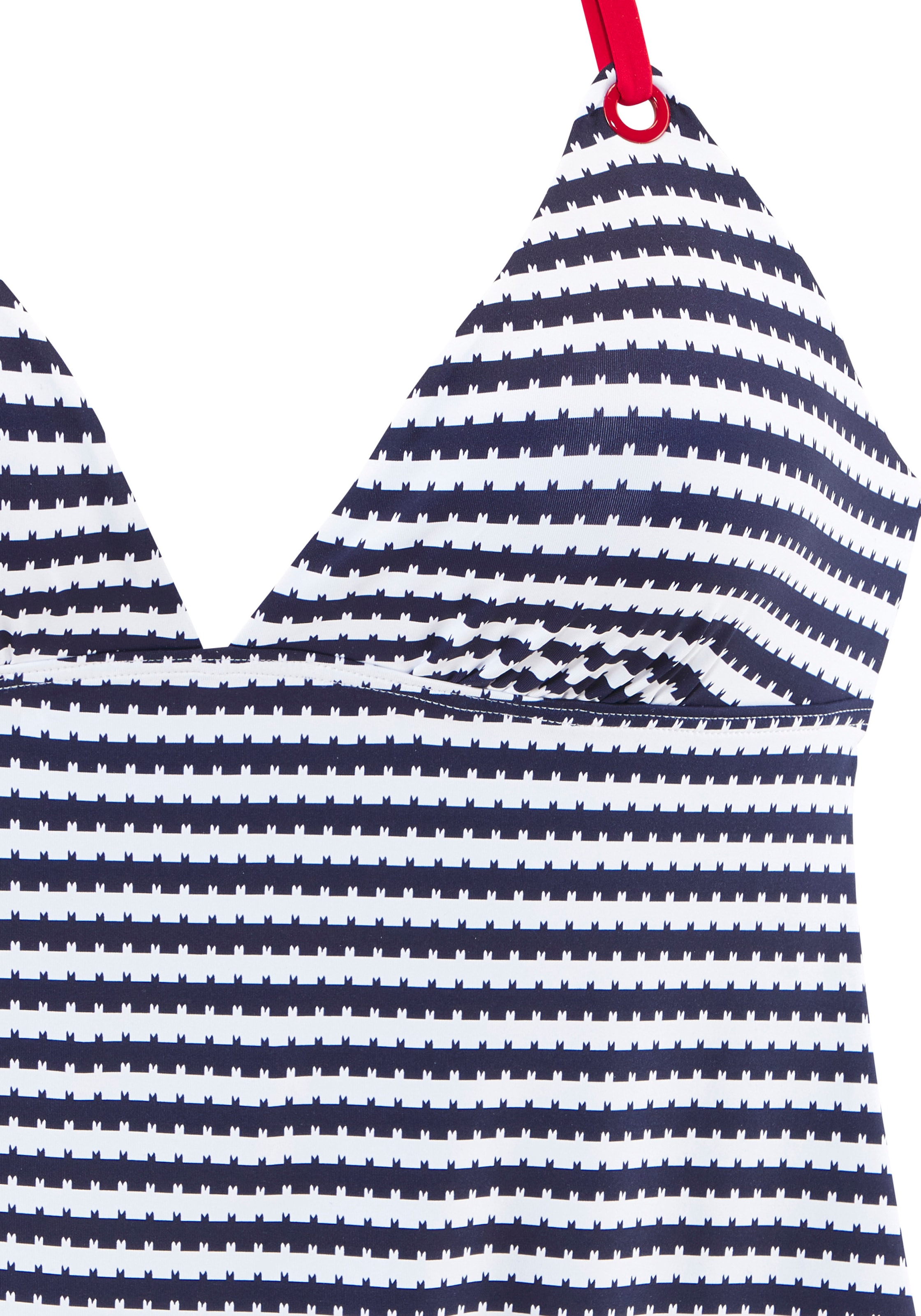 s.Oliver Tankini-Top »Elain« mit kontrastfarbigen Zierringen