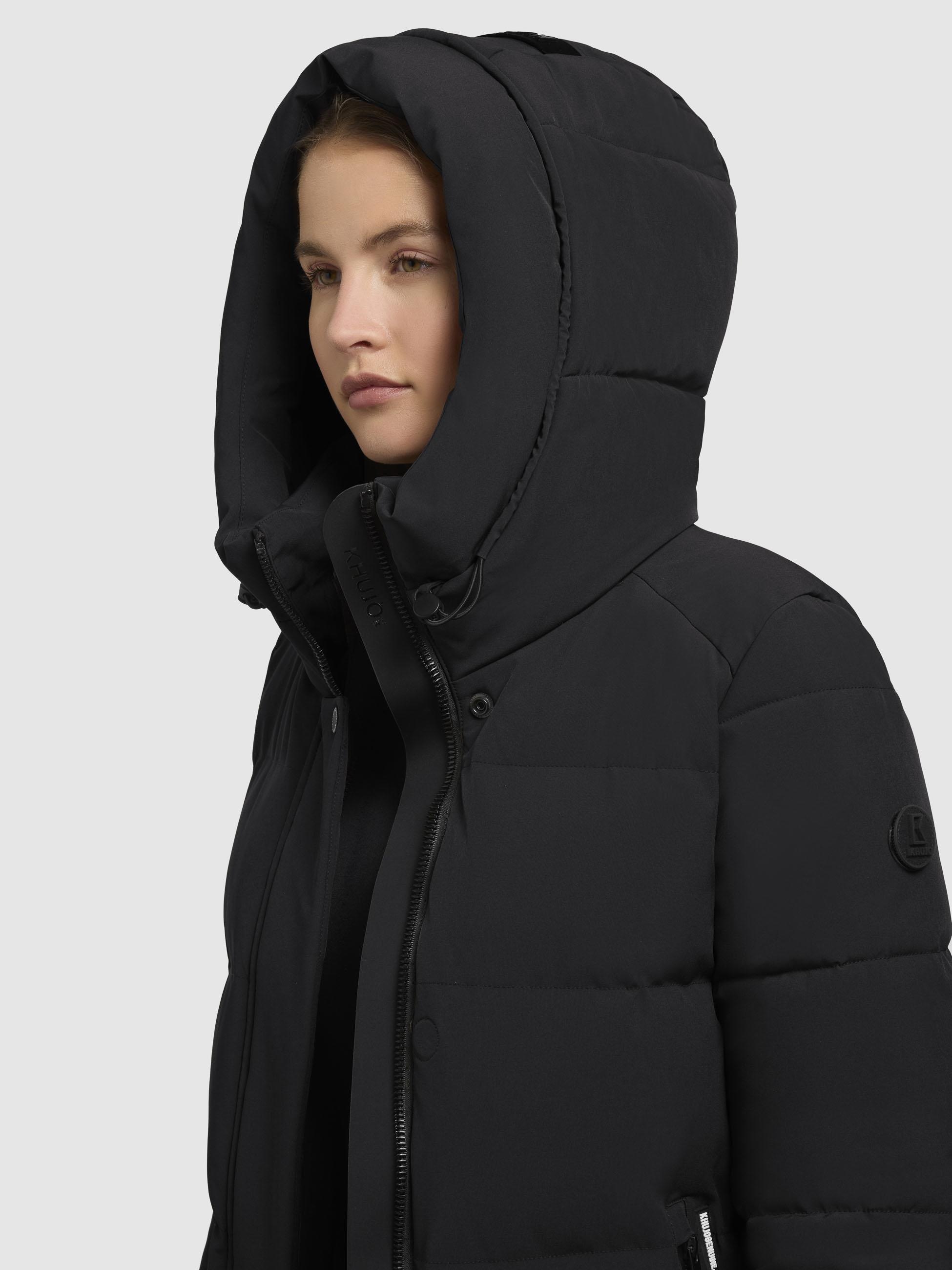 khujo Steppjacke »Lola-YM«, mit Kapuze, warme Winterjacke mit großzügiger Kapuze