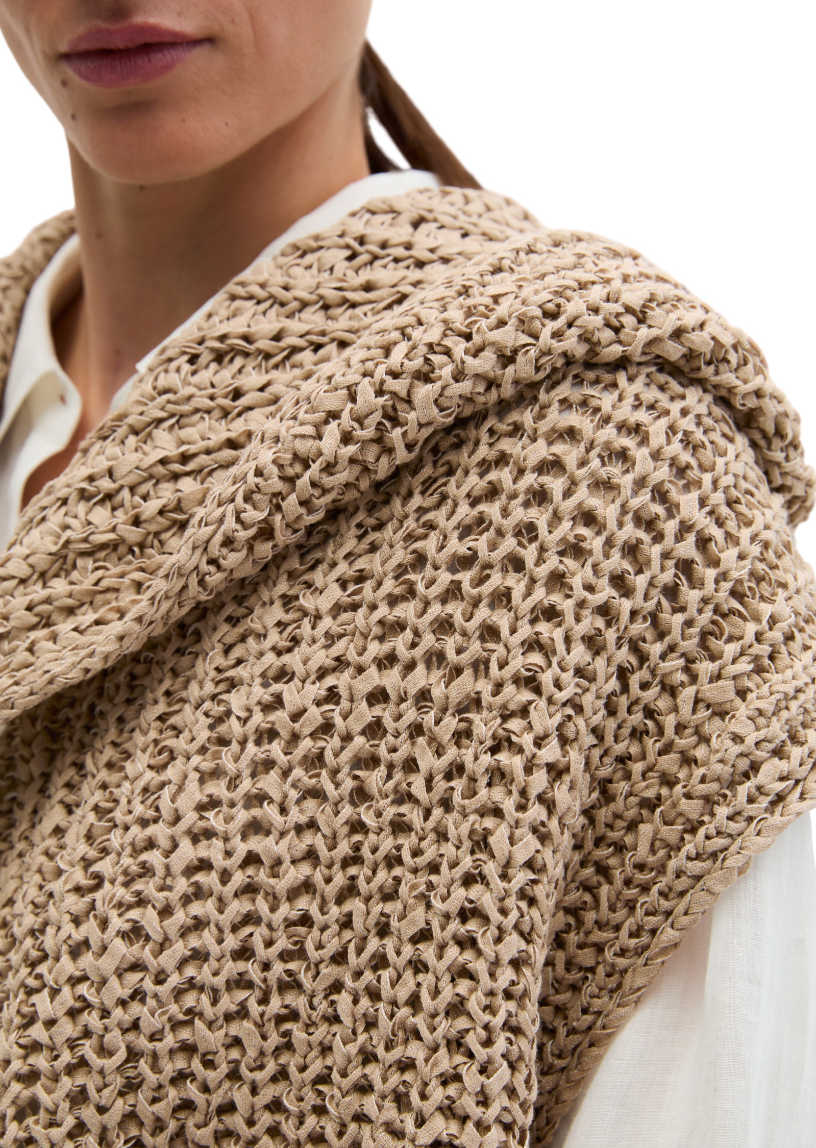 Marc O'Polo Strickweste »aus Bändchengarn«