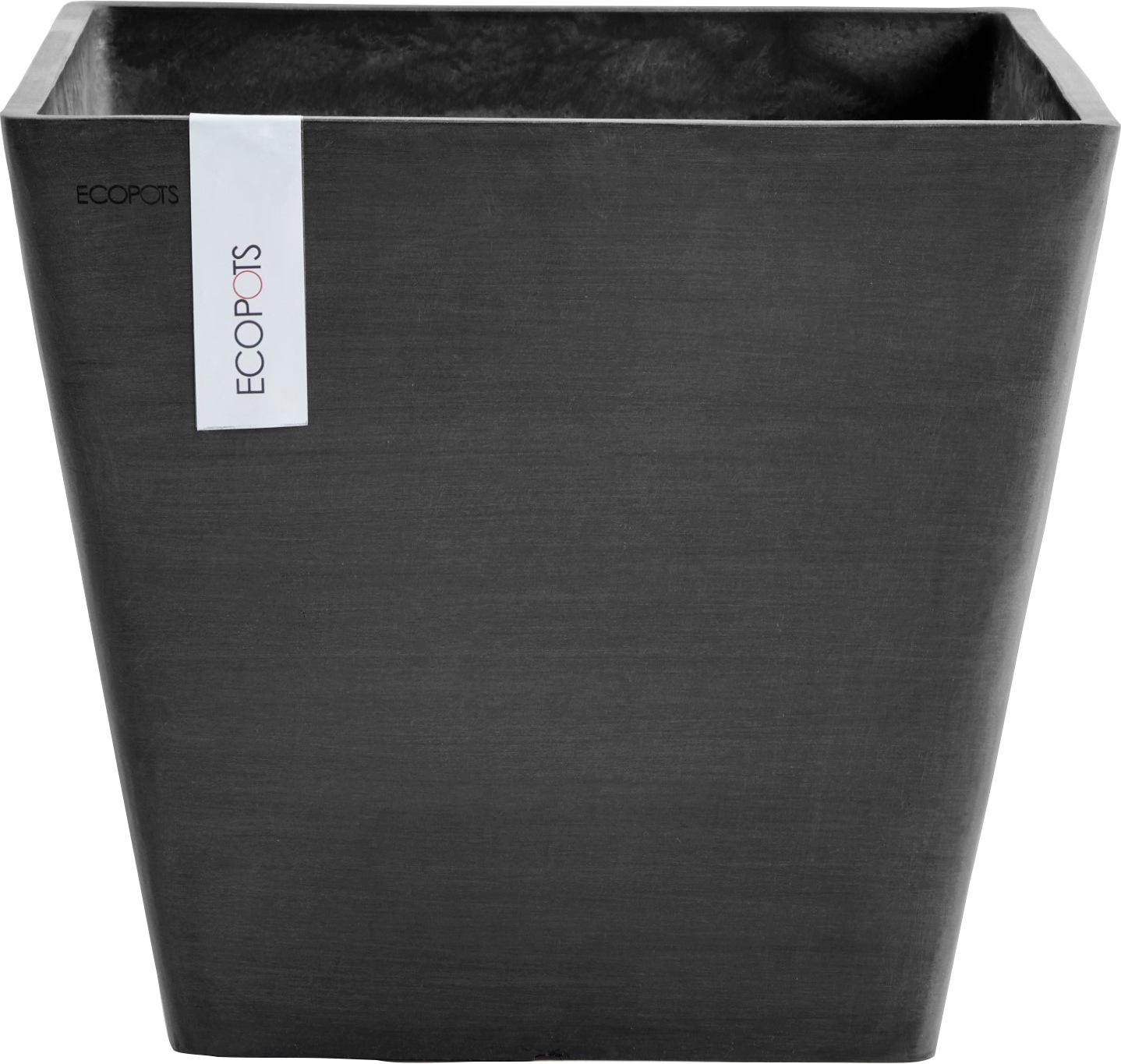 ECOPOTS Blumentopf "ROTTERDAM Dark Grey", BxTxH: 40x40x35 cm