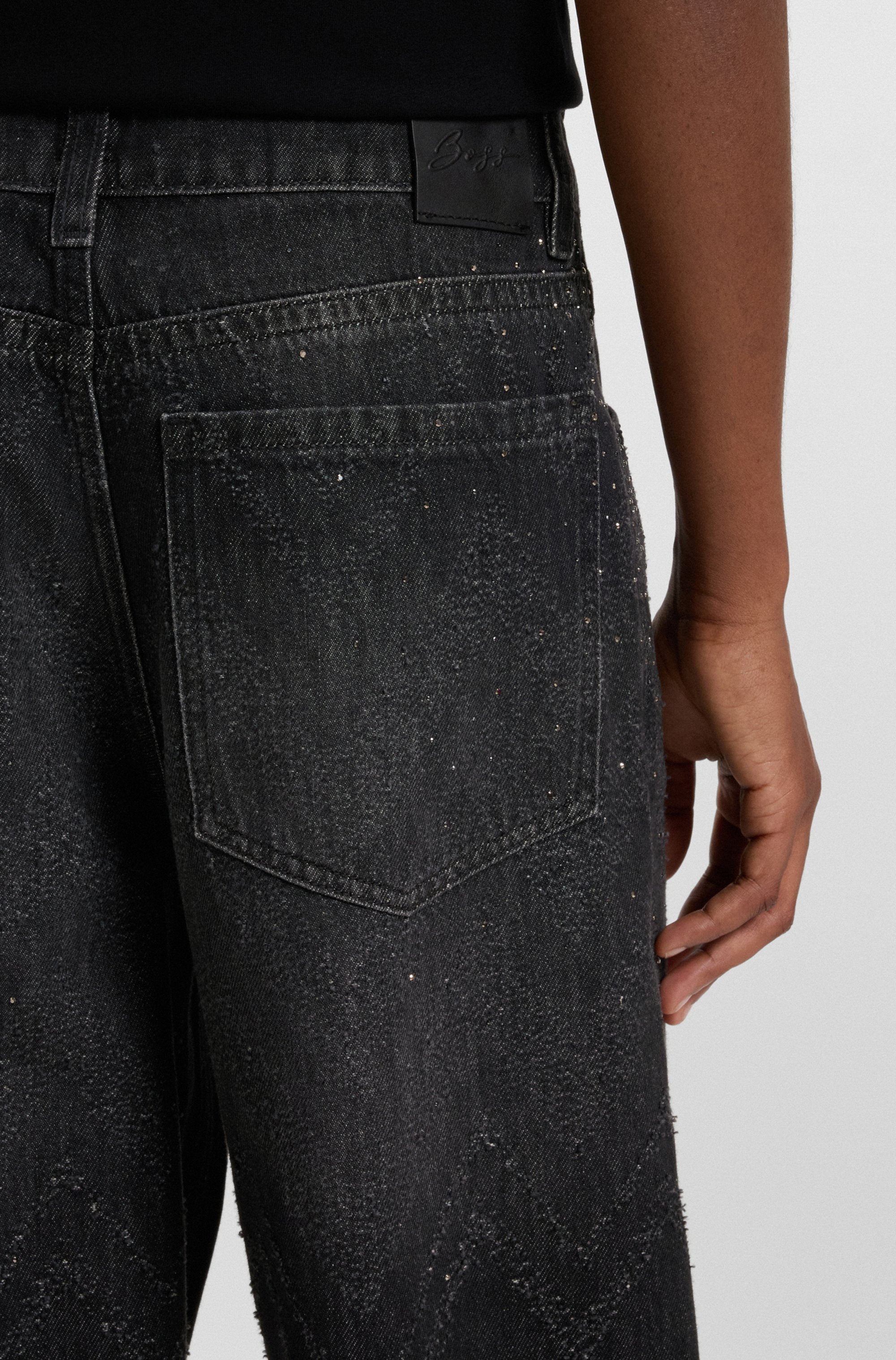 BOSS ORANGE Weite Jeans "Slouchy Premium Damenmode", Wide-Leg-Fit, Mid Rise günstig online kaufen
