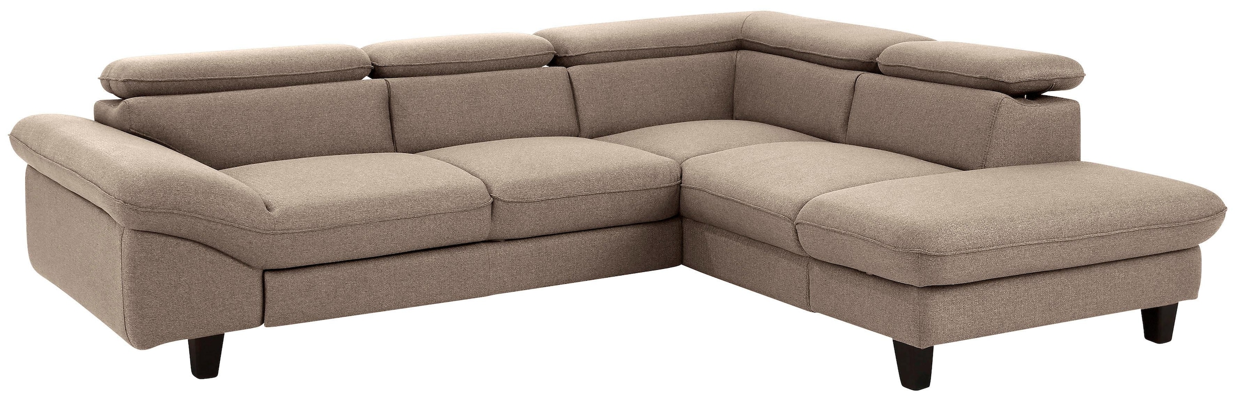 Home affaire Ecksofa »Pilot L-Form«, mit Kopfteilverstellung, wahlweise mit Bettfunktion & Bettkasten