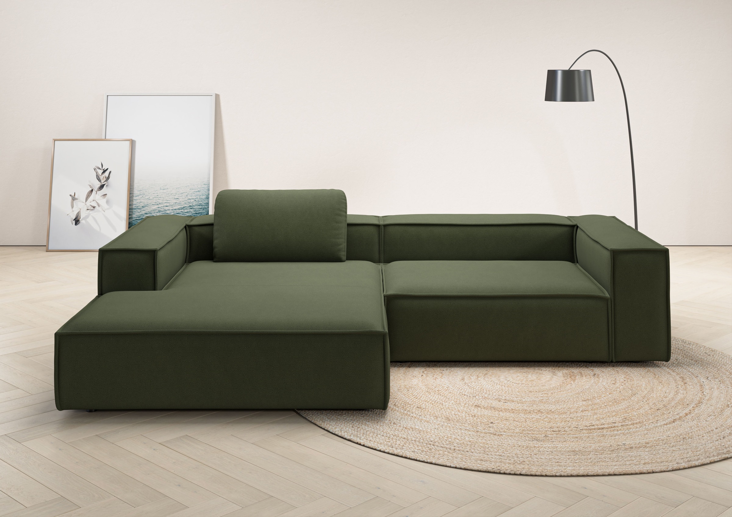 Places of Style Ecksofa "Watertown, modernes XXL L-Form, 306 cm breit", Gro günstig online kaufen