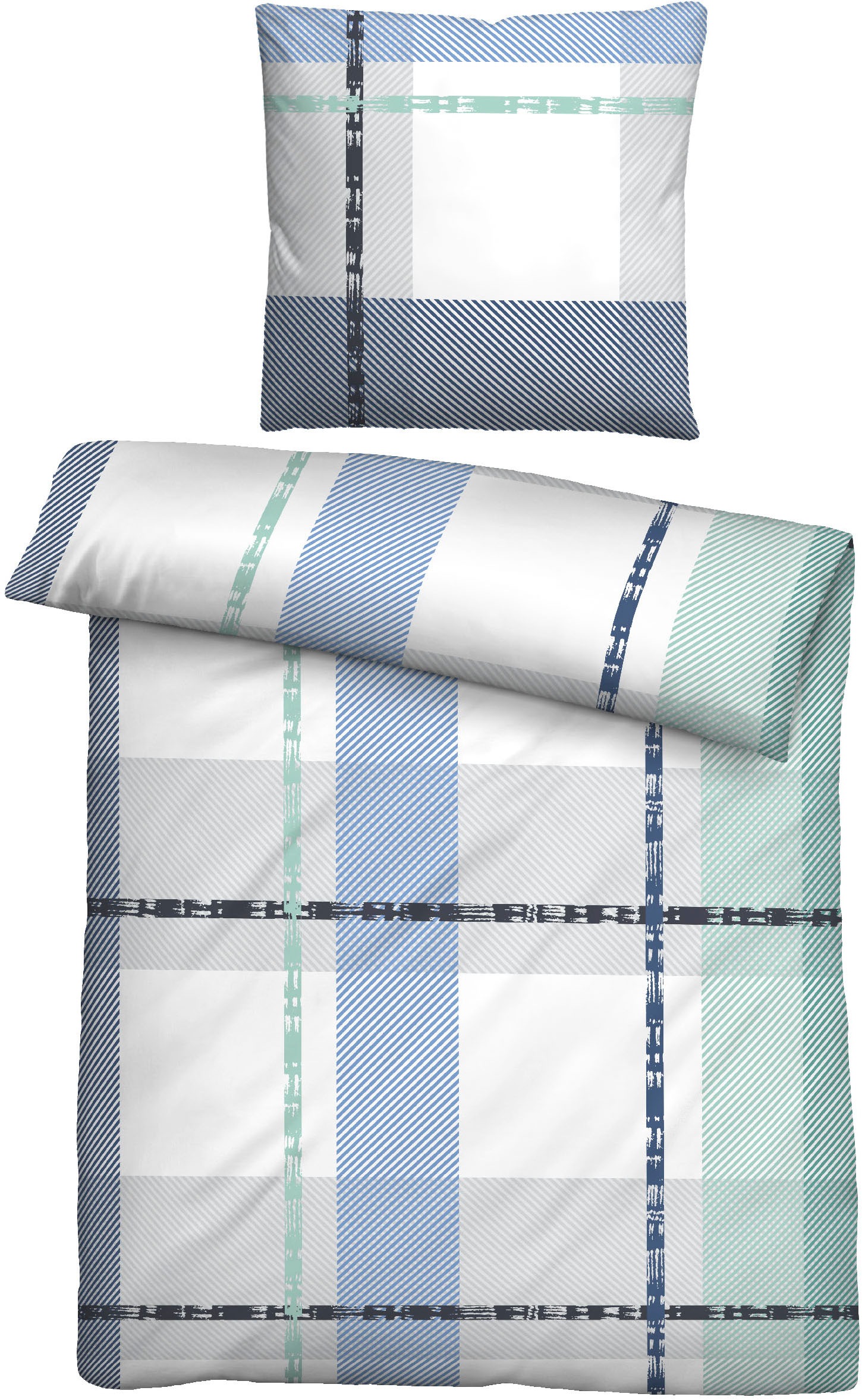 Thumbnail - Castell - Markenbettwäsche Bettwäsche "0260746" 2 Stk. tlg. absolut bügelfrei, pflegeleicht, Reißverschluss, ganzjährig ...