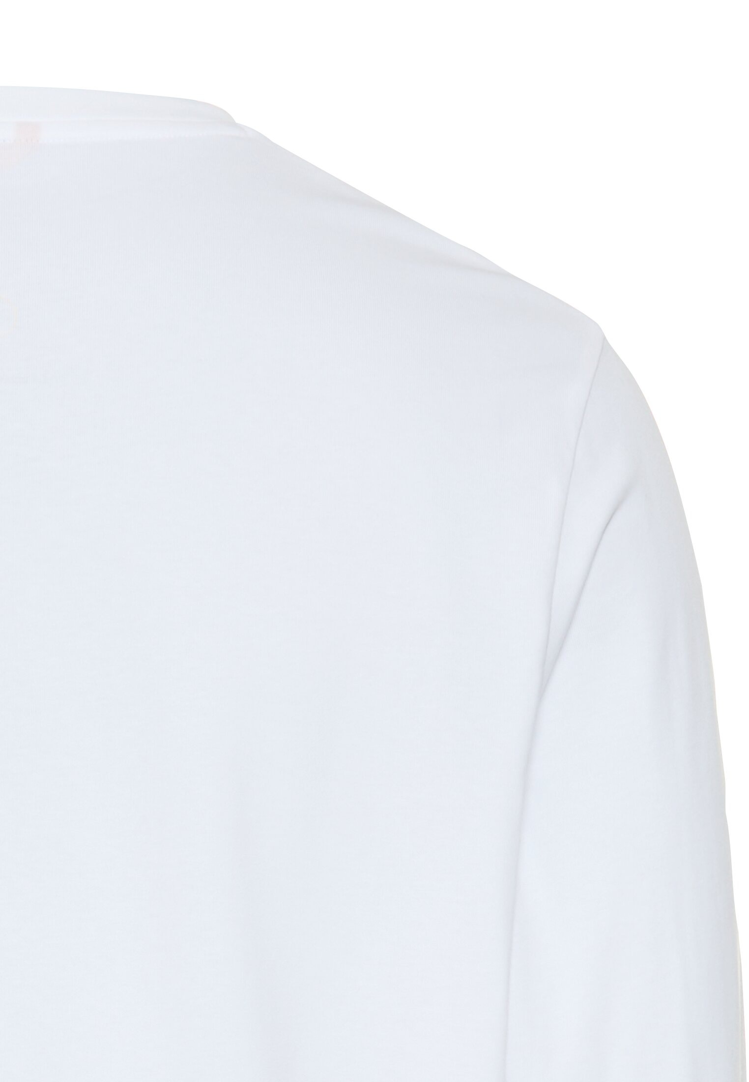 Langarmshirt CAMEL ACTIVE, Herren, Gr. XXL, weiß, Obermaterial: 71% Baumwolle, 25% Polyester, 4% Elasthan, unifarben, regular fit taillenbedeckt, Rundhals, gerader Abschluss, Shirts Langarmshirt 3