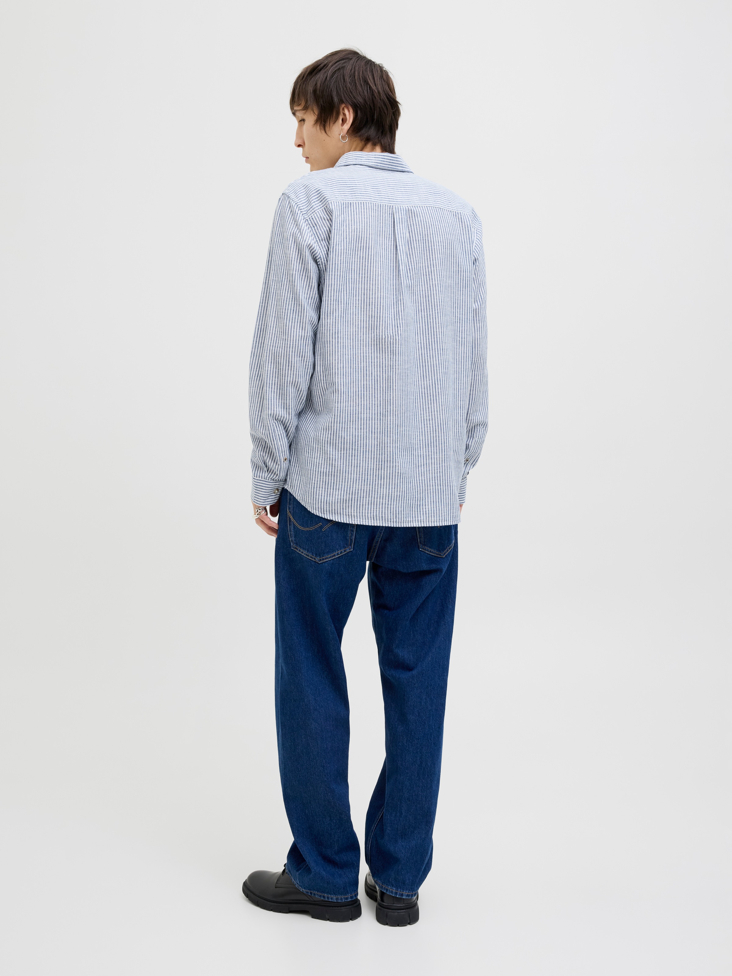 Jack & Jones Langarmhemd »JJESUMMER SHIRT LS SN«, mit Hemdkragen