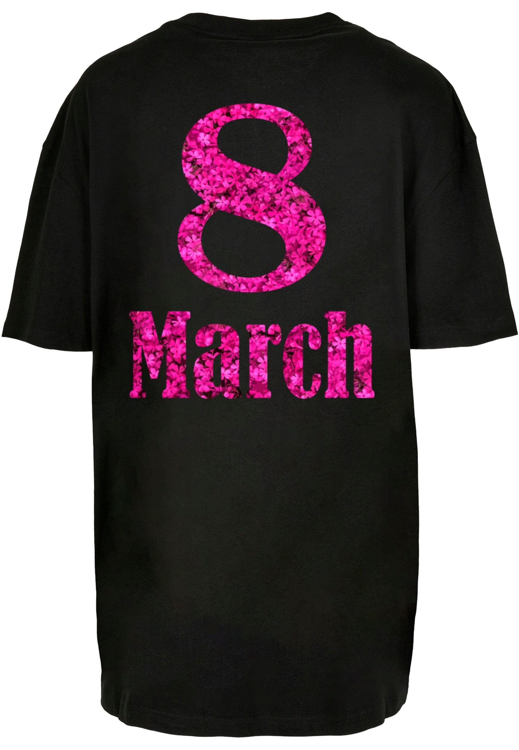 Merchcode T-Shirt "Merchcode Damen Ladies WD - 8 March Oversized Boyfriend günstig online kaufen