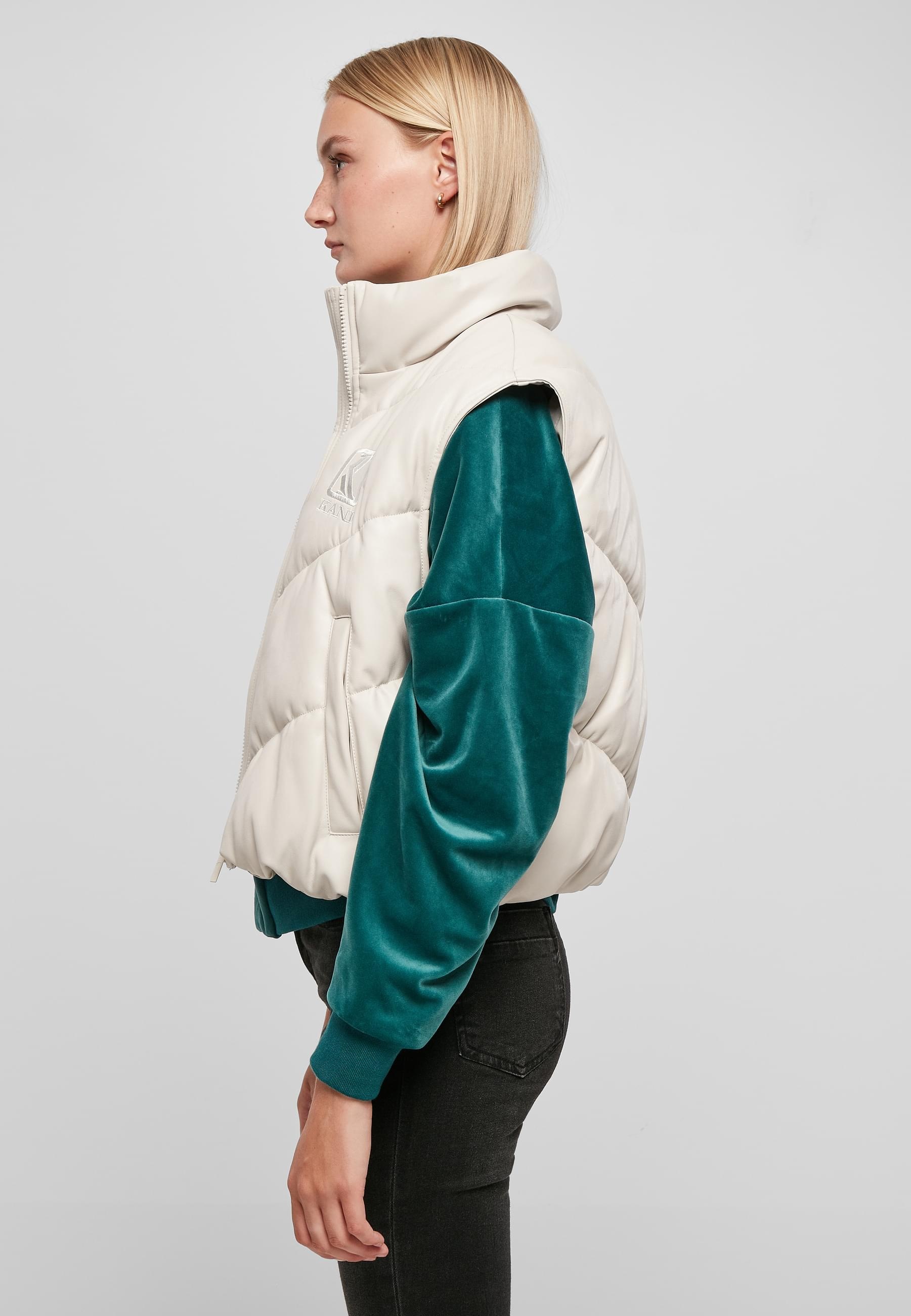 Karl Kani Jerseyweste »Karl Kani Damen KW223-072-1 OG Cropped Puffer Vest«, (1 tlg.)