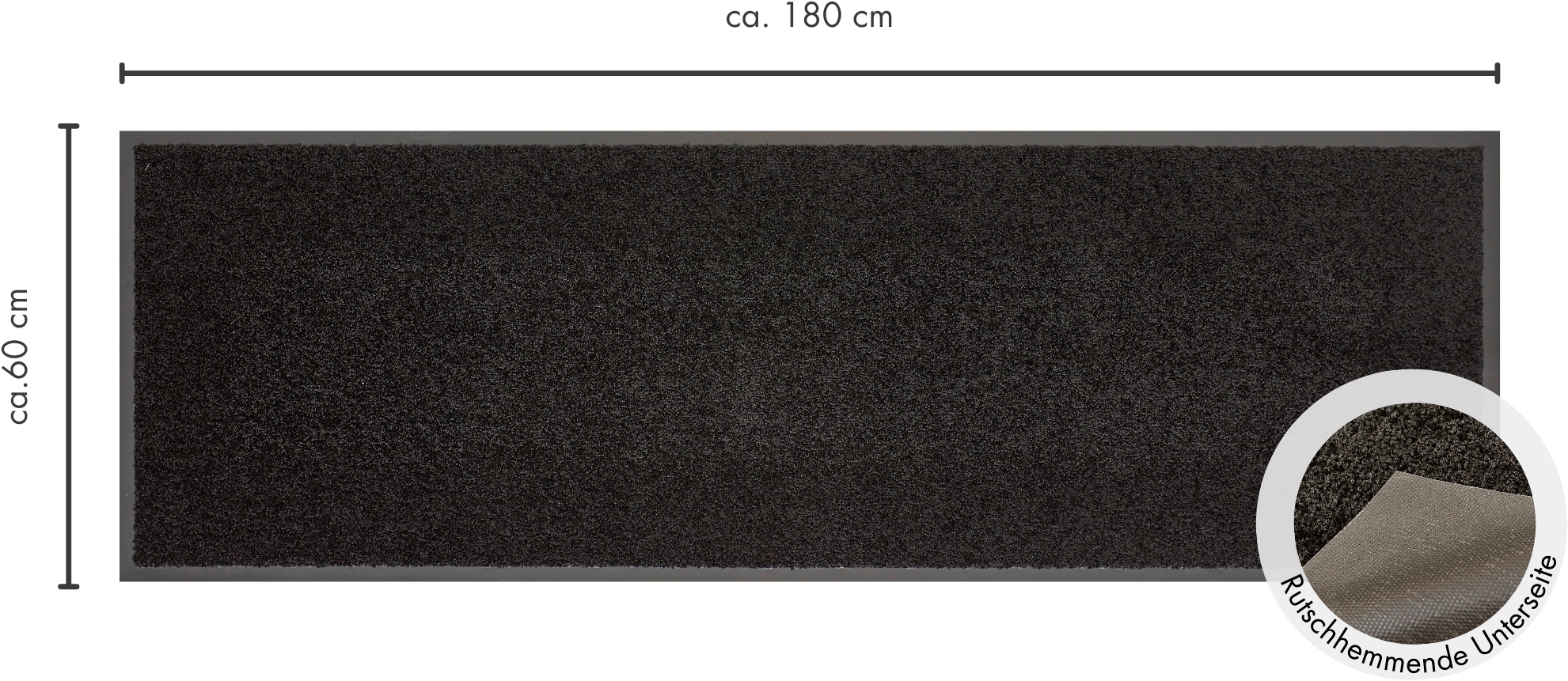 Andiamo Fußmatte »Verdi, Made in Netherlands«, rechteckig, 6 mm Höhe, Schmutzfangmatte, auch für überdachten Außenbereich geeignet, waschbar
