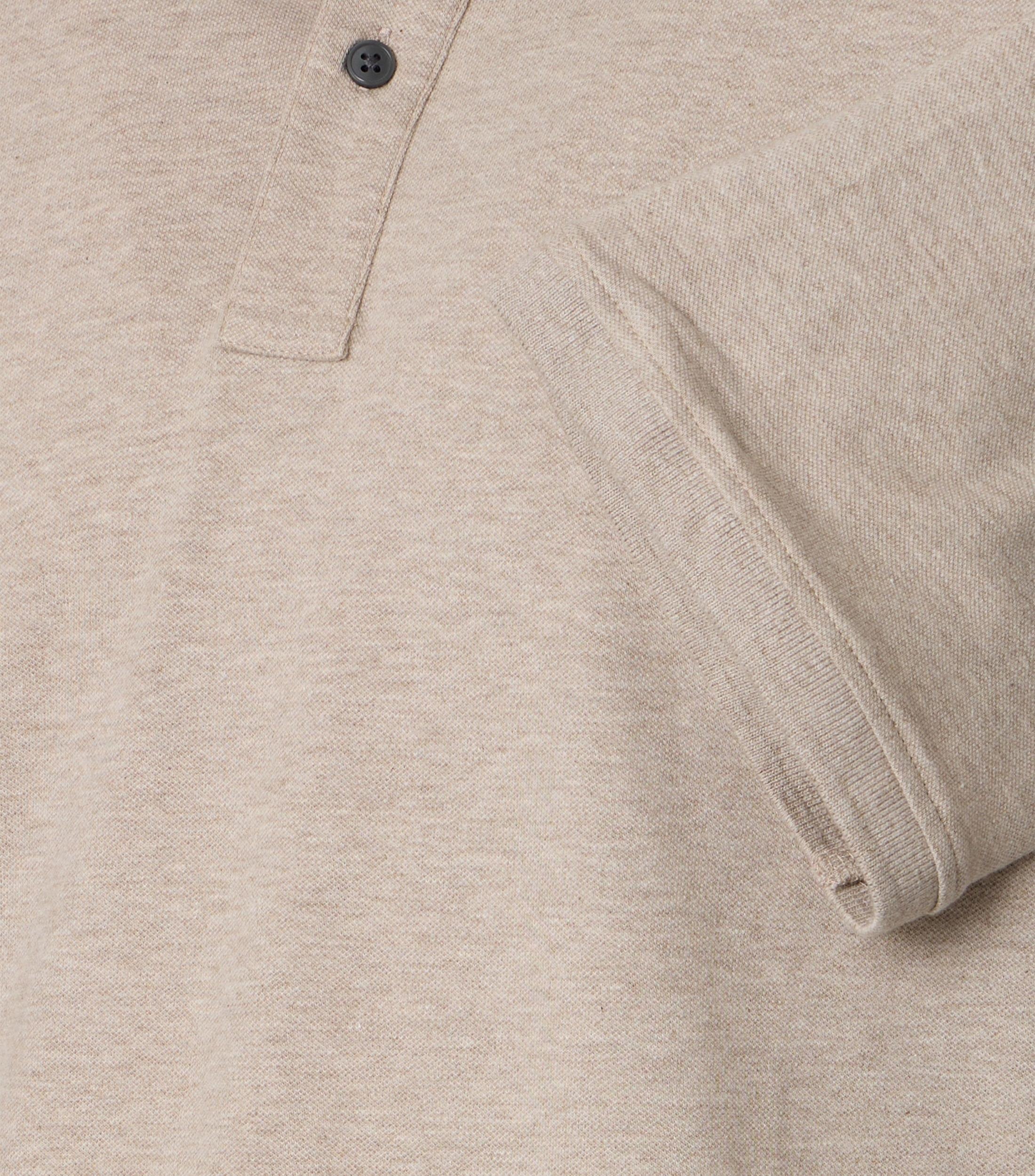 Poloshirt CASAMODA "CASAMODA Polo-Shirt uni", Damen, Gr. 4XL, beige (champagner), 95% Baumwolle, 5% Elasthan, Shirts 3
