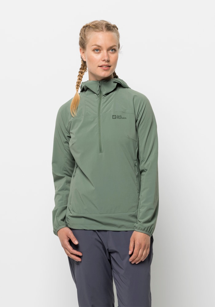 Jack Wolfskin Softshelljacke "PRELIGHT OVERHEAD W", mit Kapuze